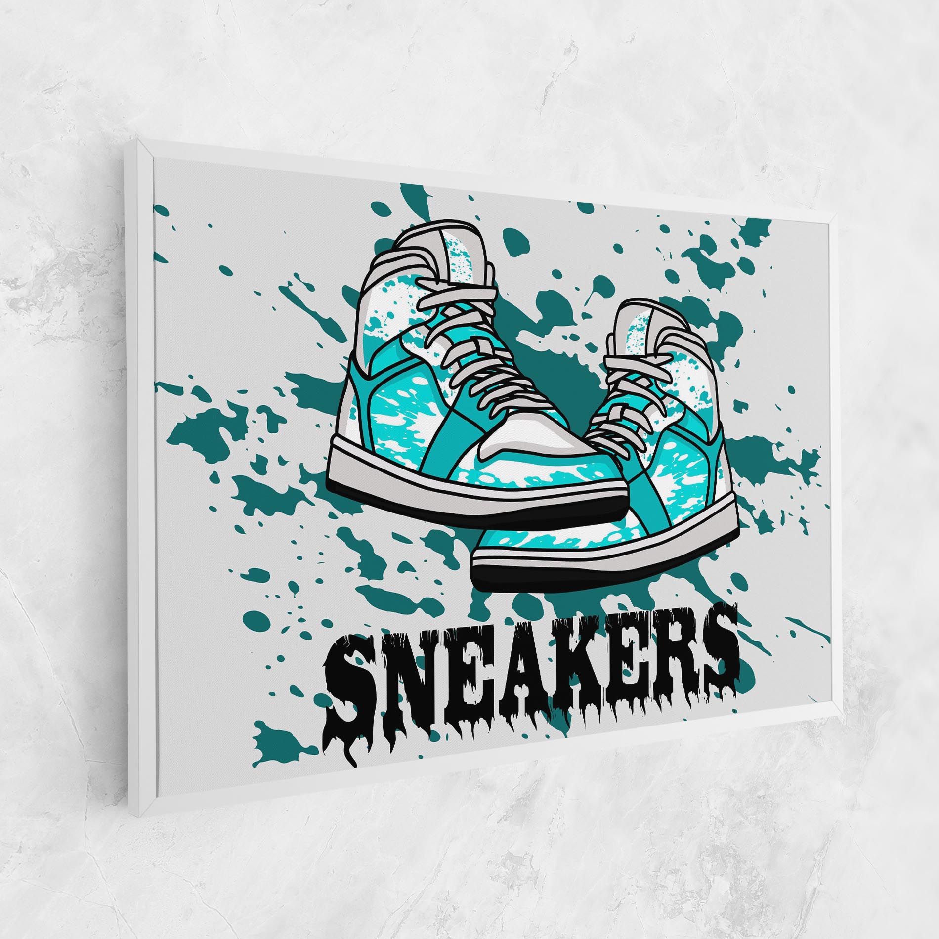 Light Blue Sneakers mockup 1