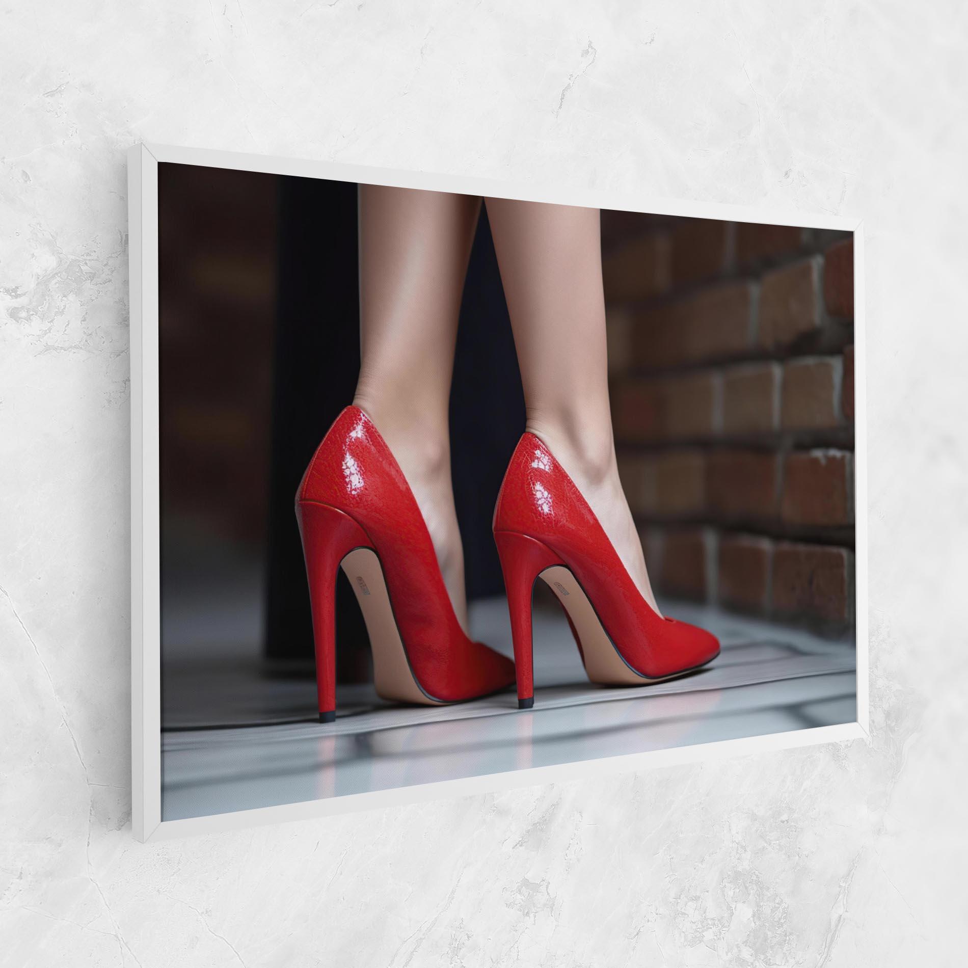 Tablou Canvas Sexy Red Heels mockup 1