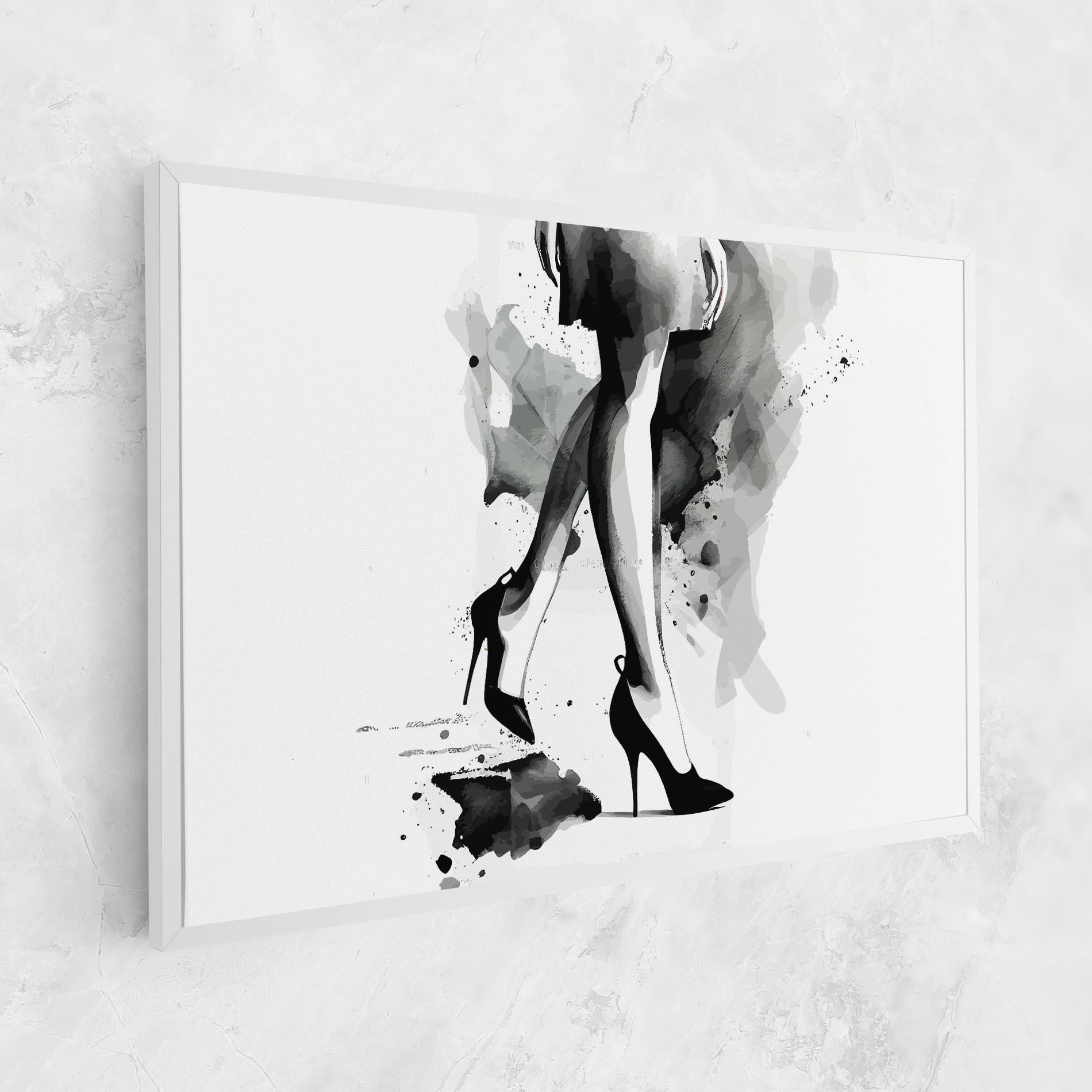 Tablou Canvas Watercolor Shoes mockup 1