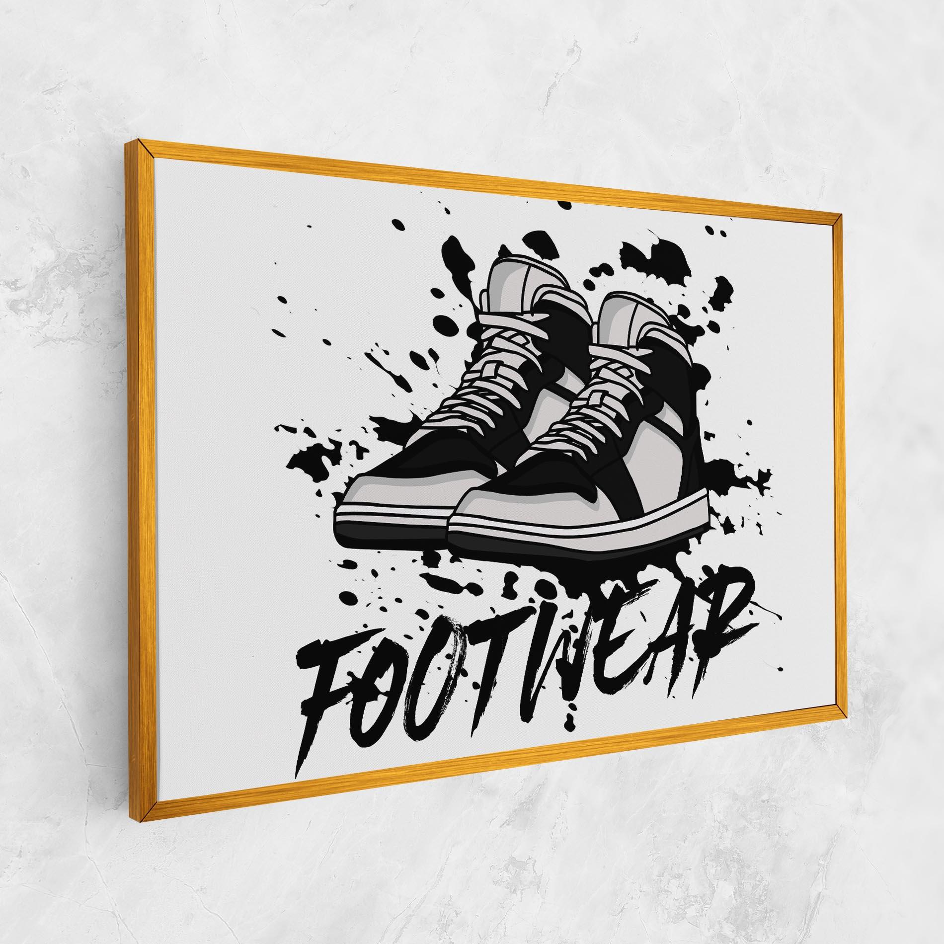 Tablou Canvas Black Footwear mockup 1