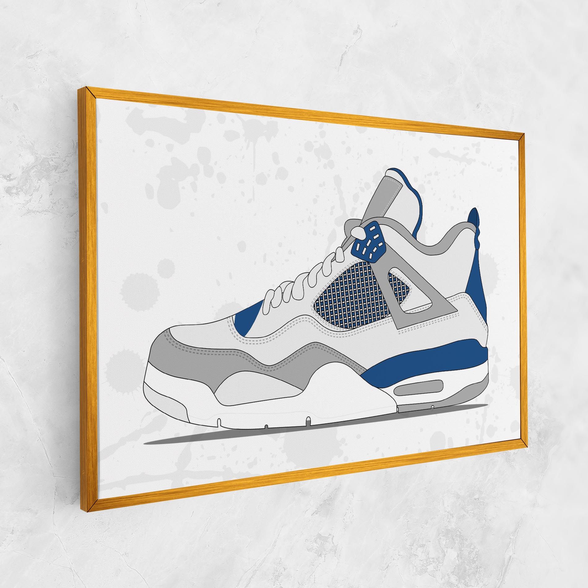 Blue Grey Sneakers mockup 1