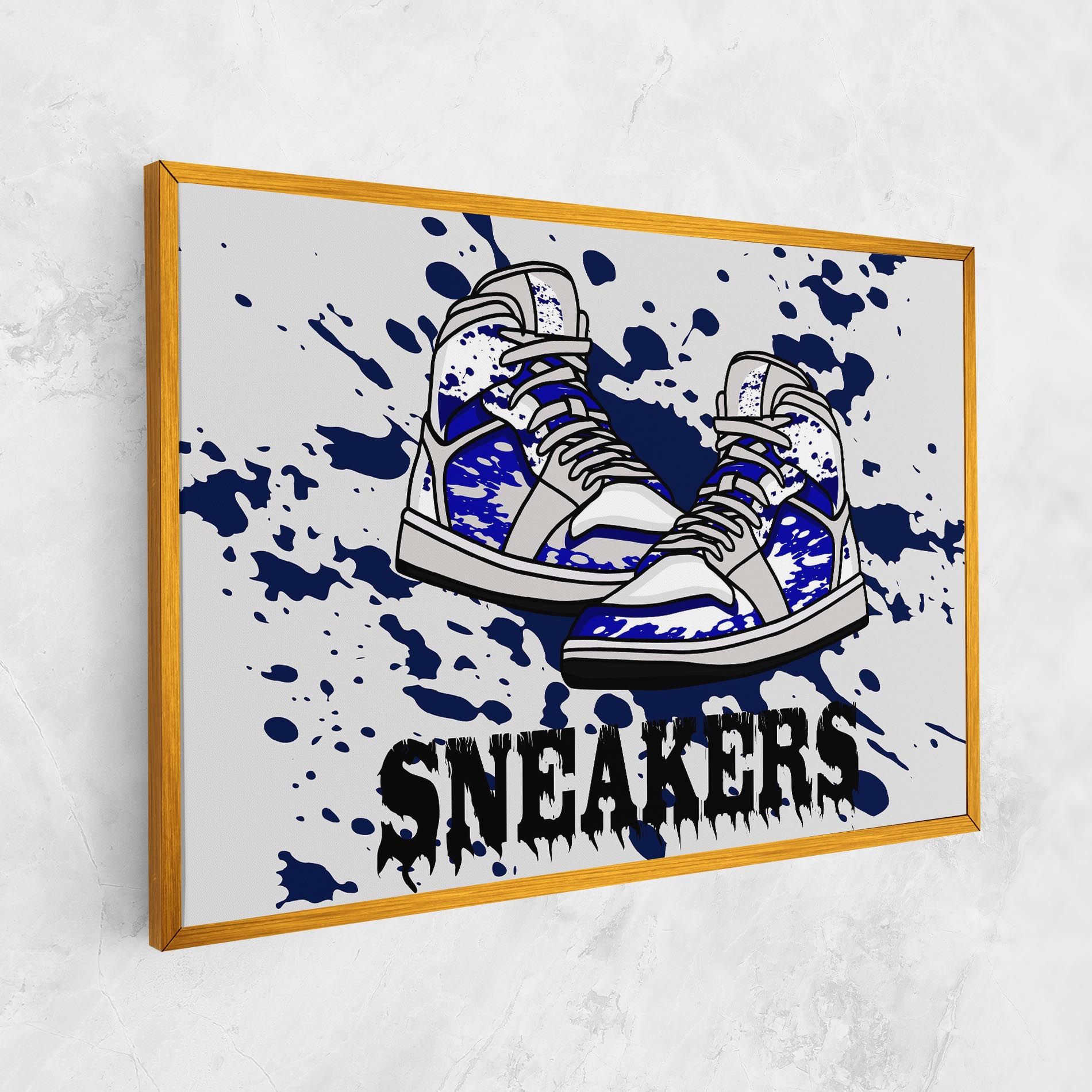 Dark Blue Sneakers mockup 1