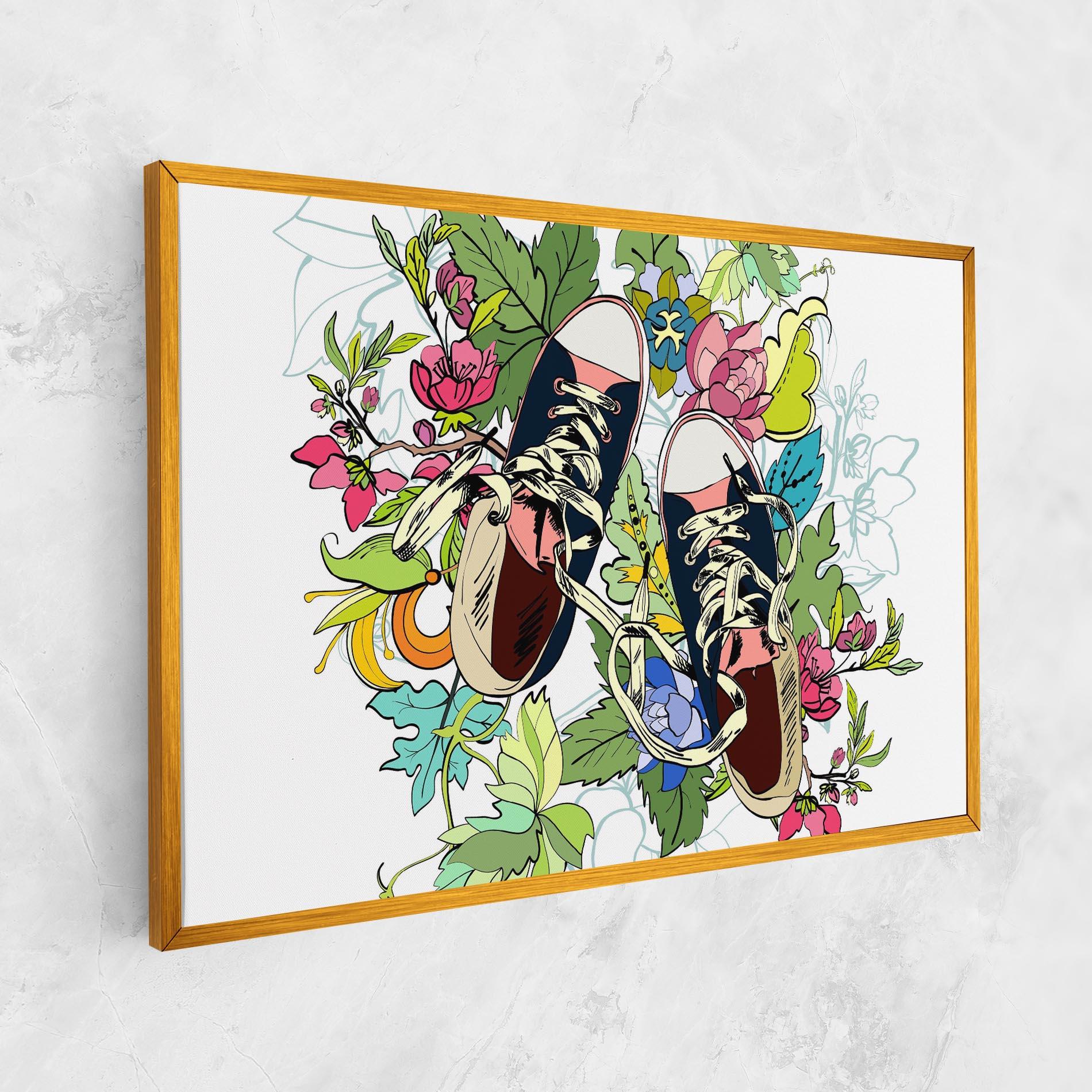 Tablou Canvas Flower Shoes mockup 1