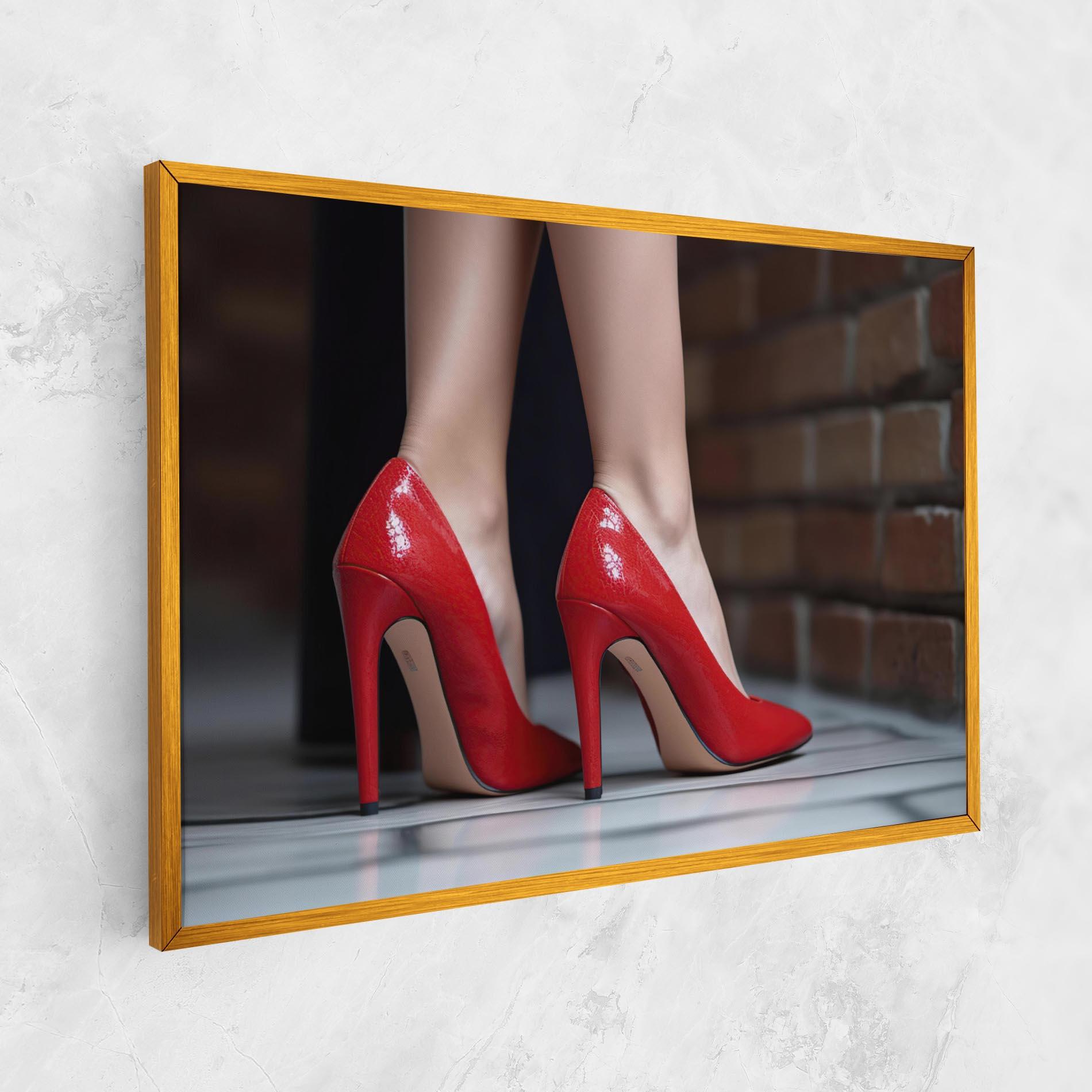 Tablou Canvas Sexy Red Heels mockup 1
