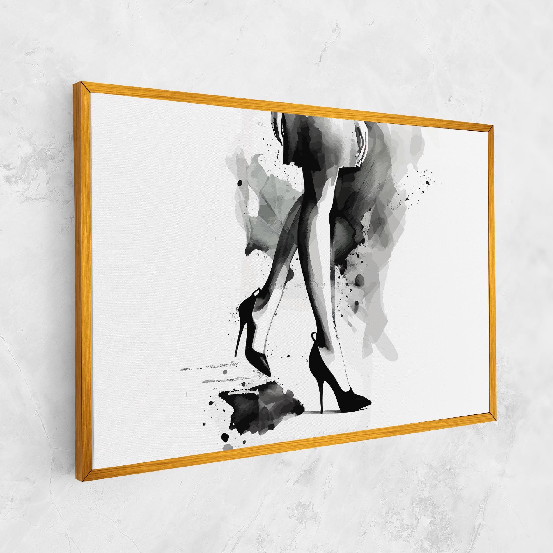 Watercolor Shoes mockup 1