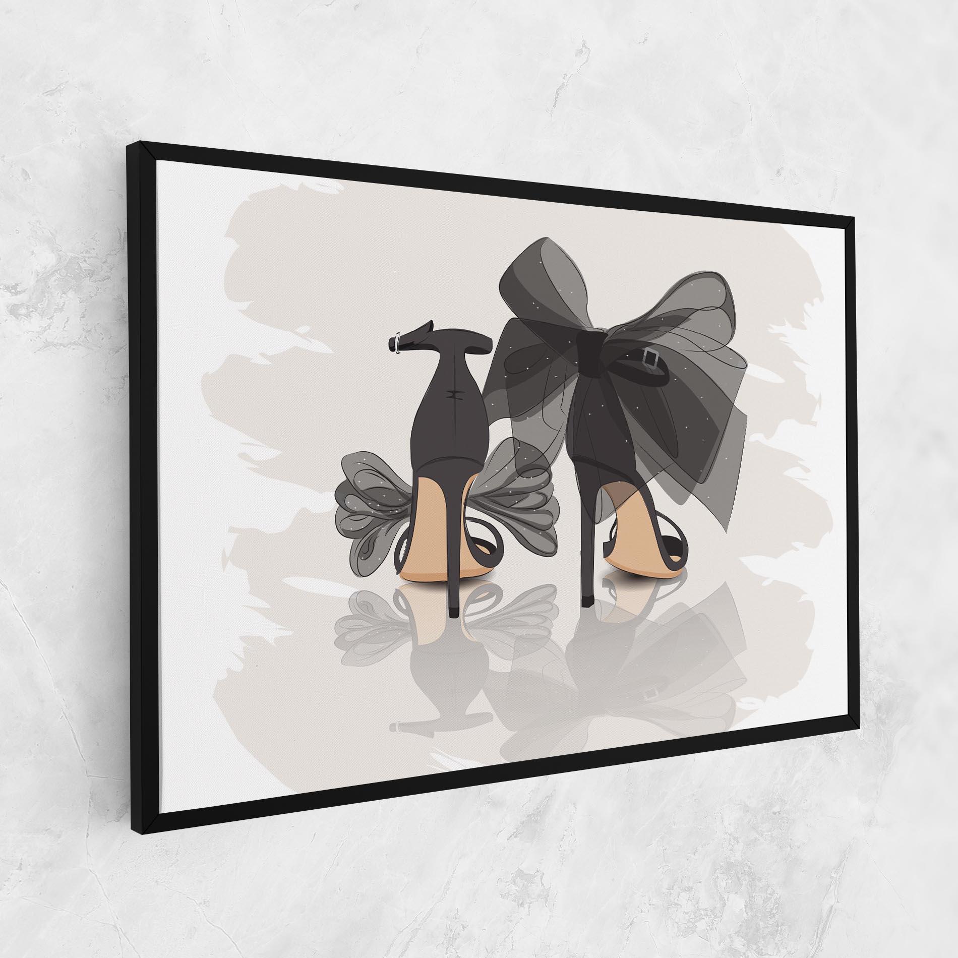 Tablou Canvas Black Bow Heels mockup 1