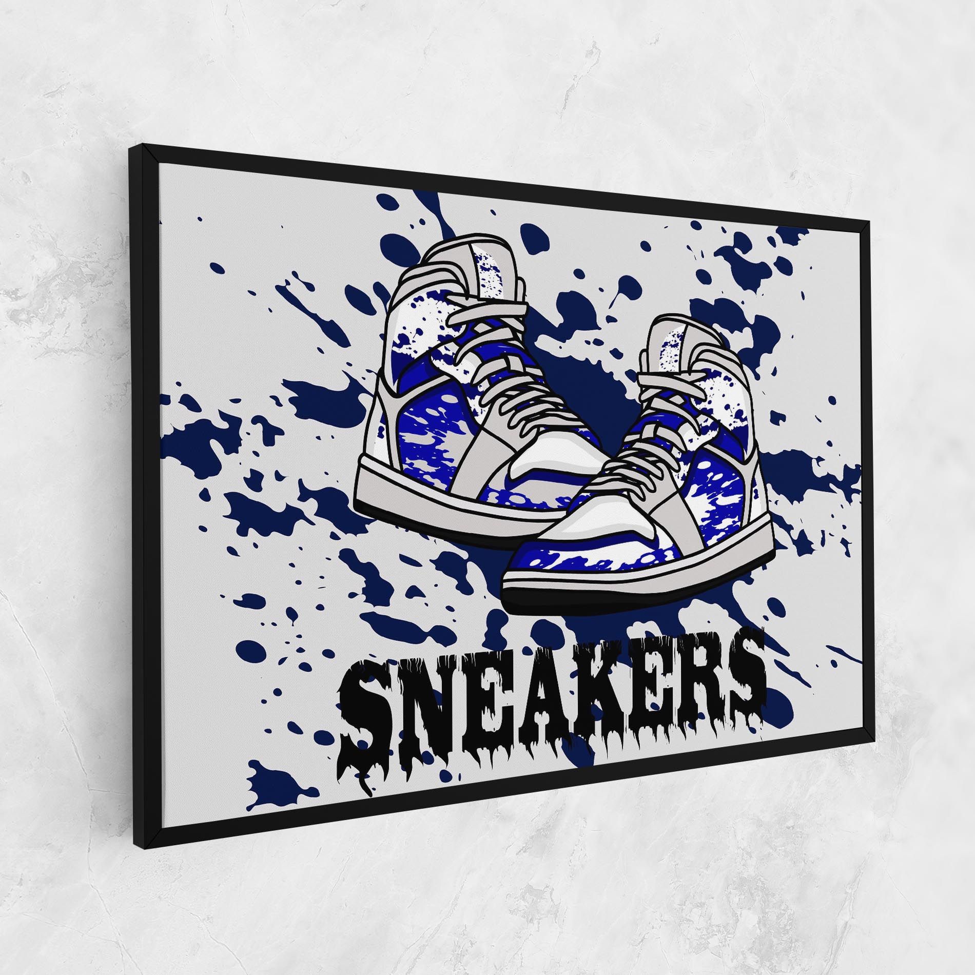 Dark Blue Sneakers mockup 1