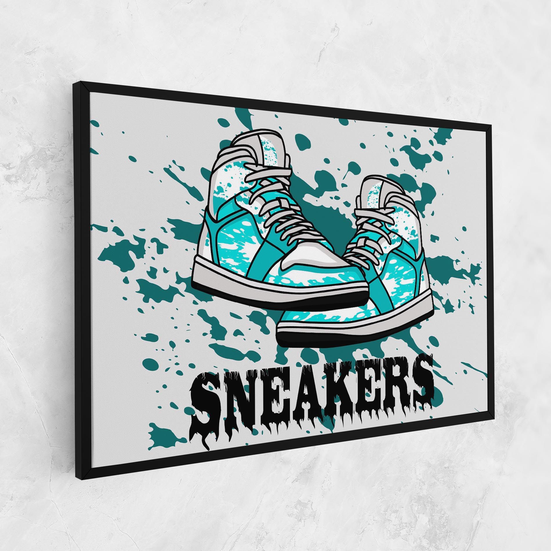 Light Blue Sneakers mockup 1