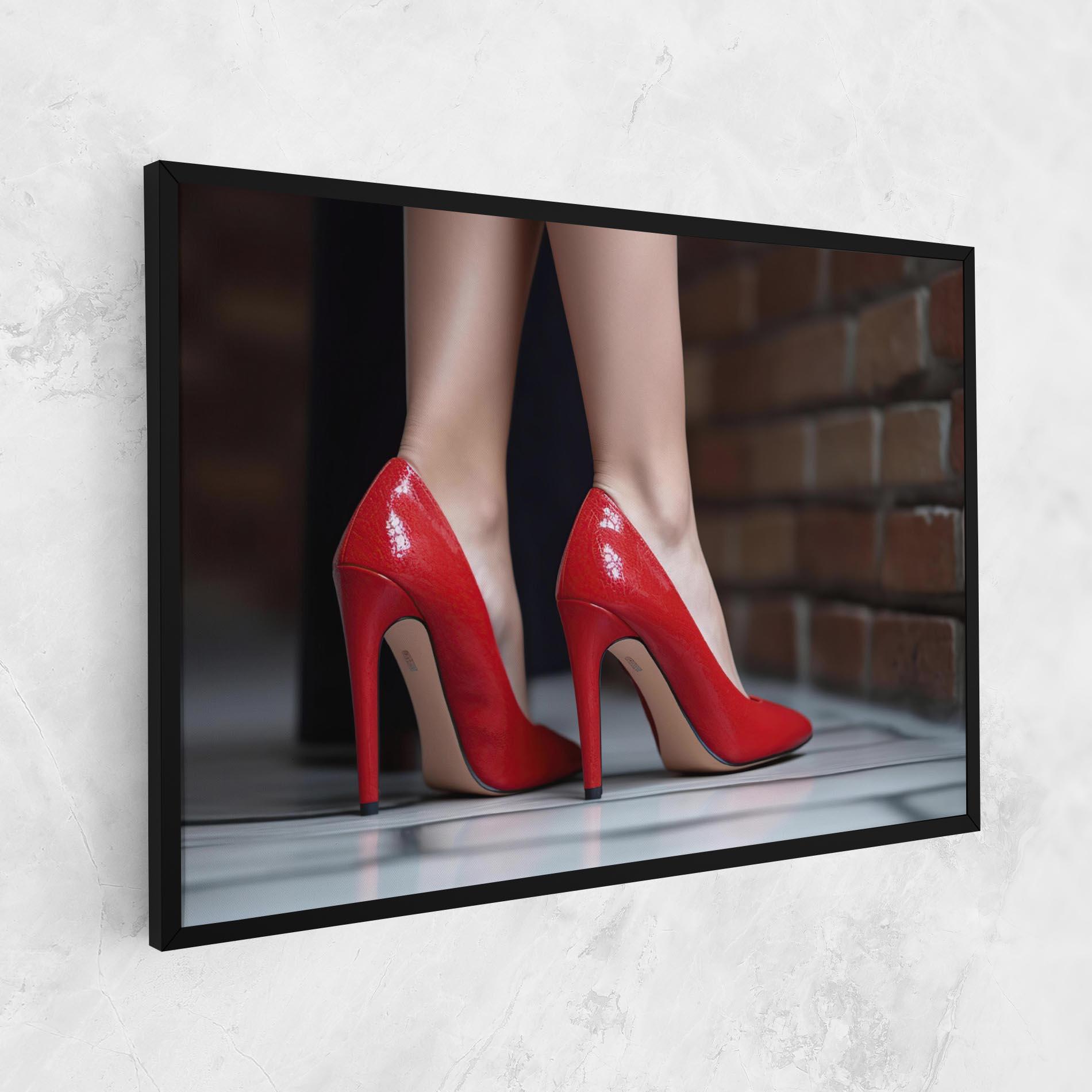 Tablou Canvas Sexy Red Heels mockup 1