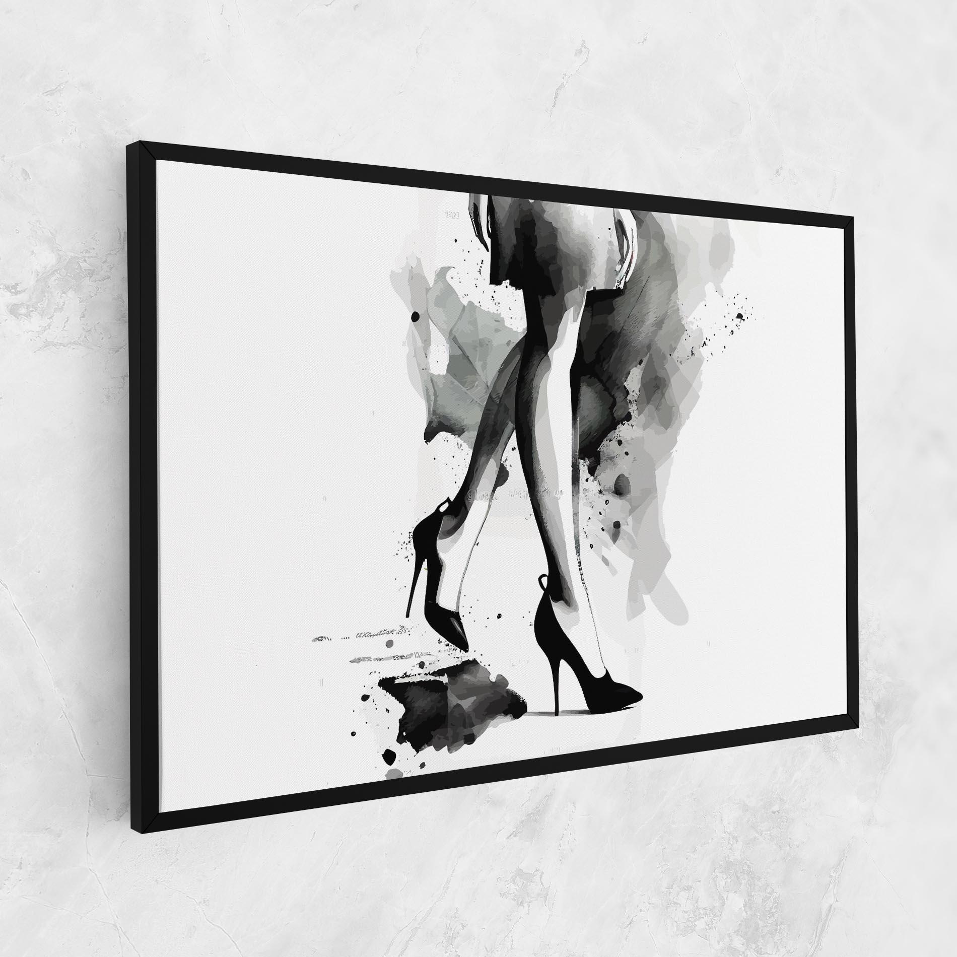 Tablou Canvas Watercolor Shoes mockup 1