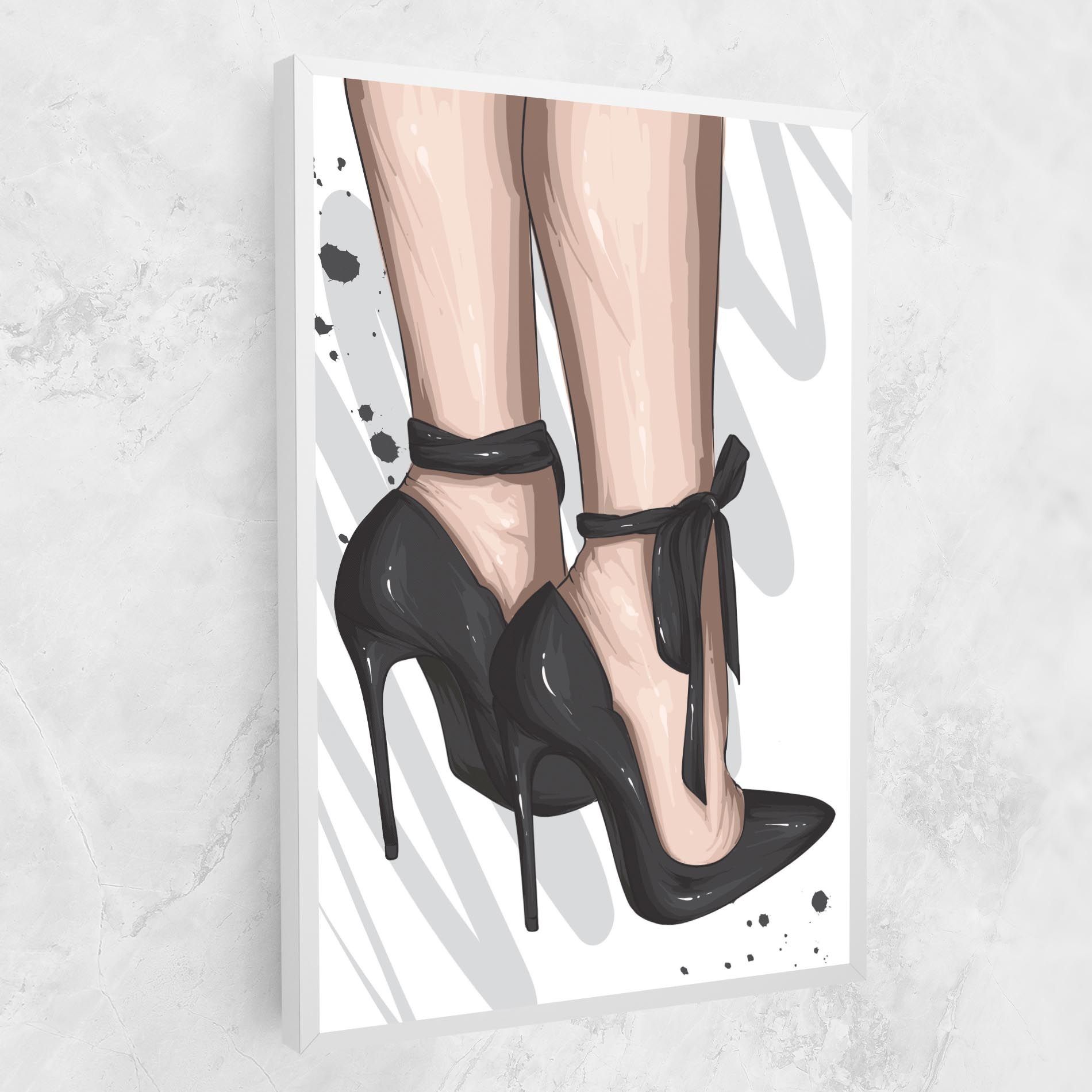 Black Woman Shoes mockup 1