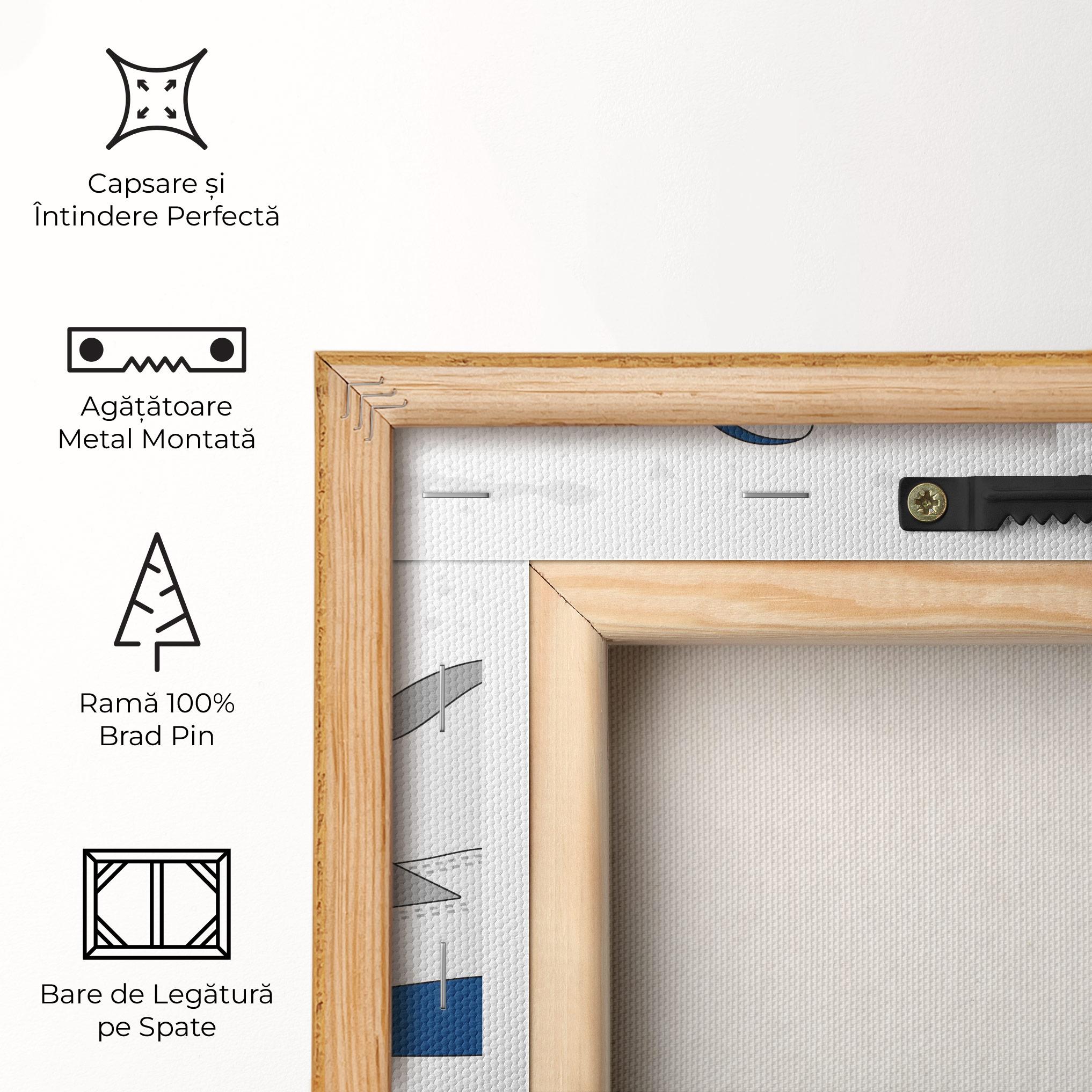 Tablou Canvas Blue Grey Sneakers mockup 5