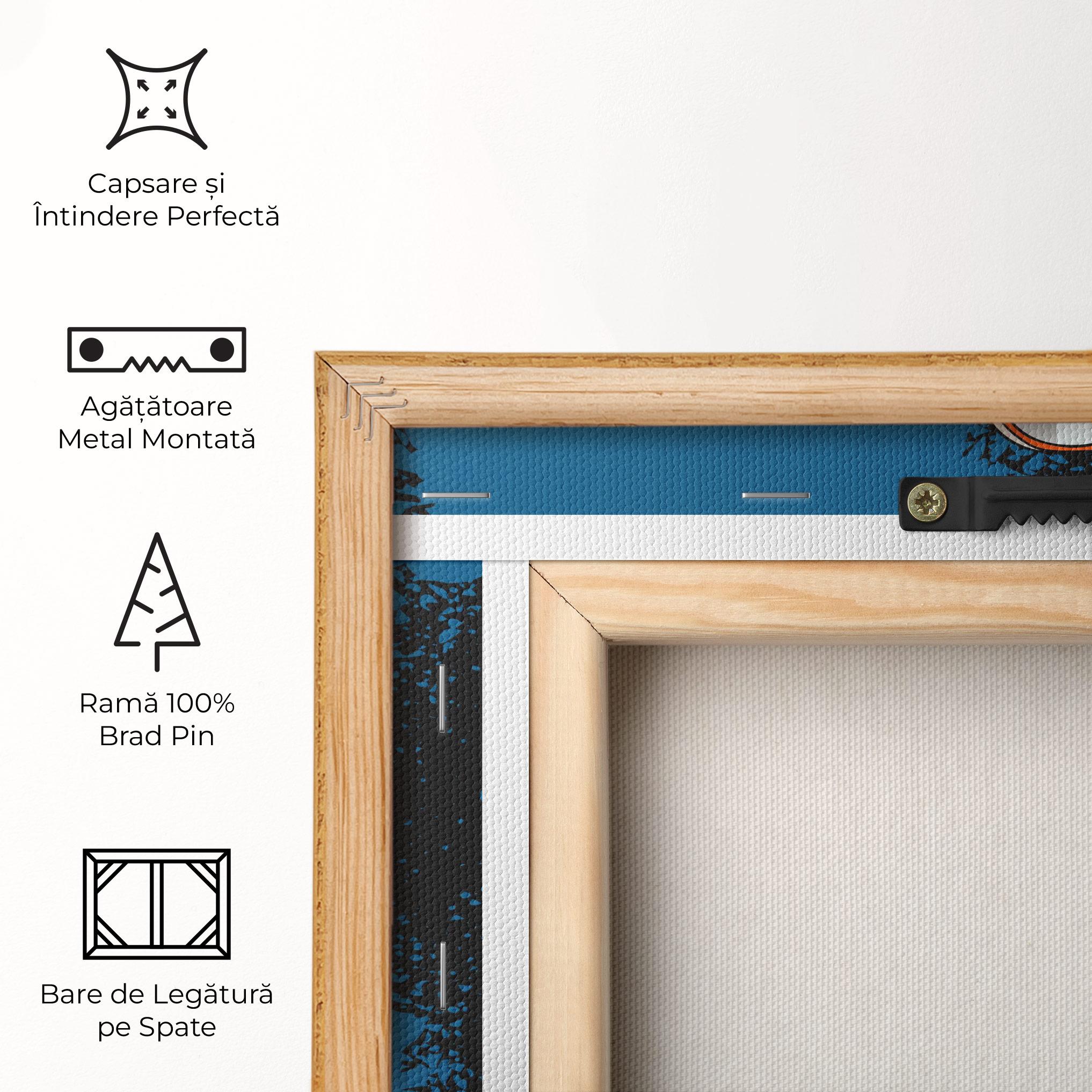 Tablou Canvas Blue Shoes Splash mockup 5