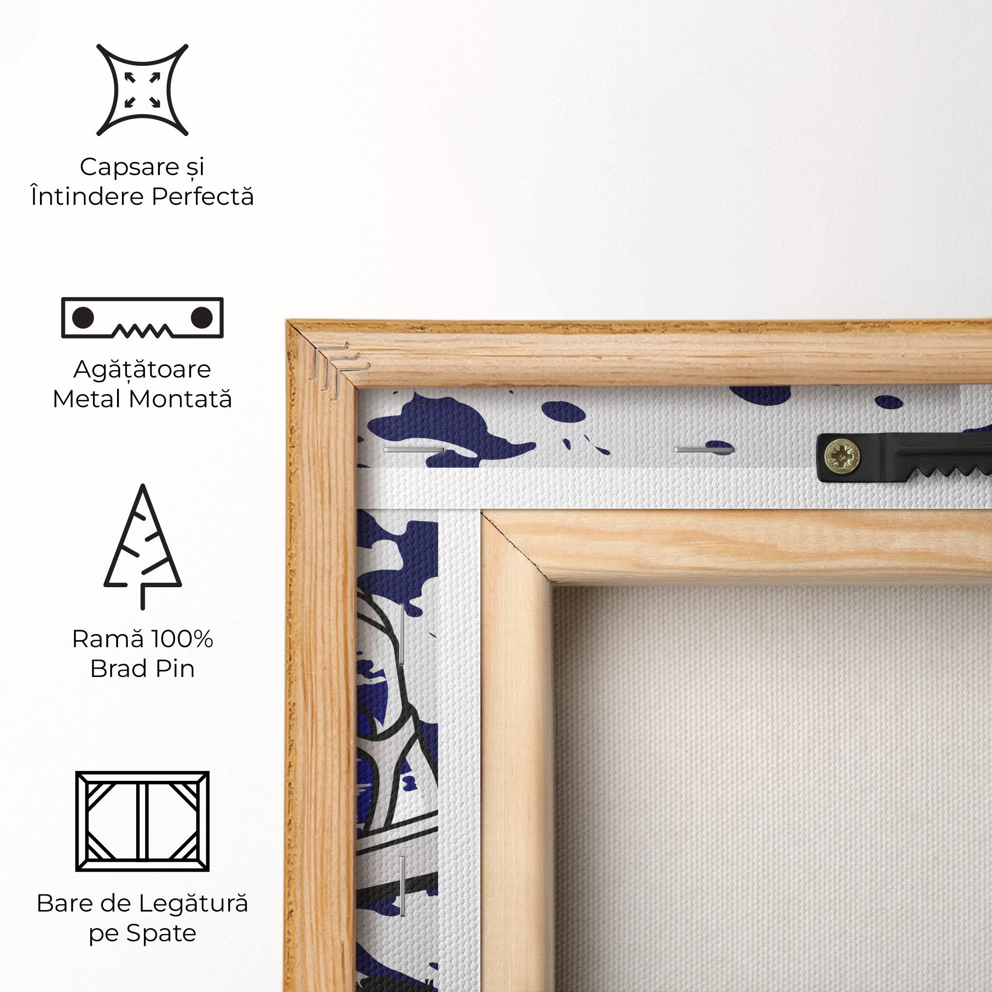 Tablou Canvas Dark Blue Sneakers mockup 5