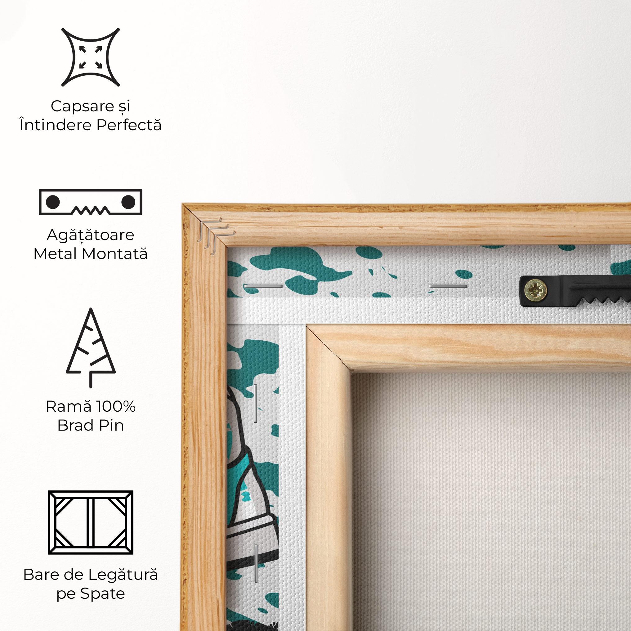 Tablou Canvas Light Blue Sneakers mockup 5