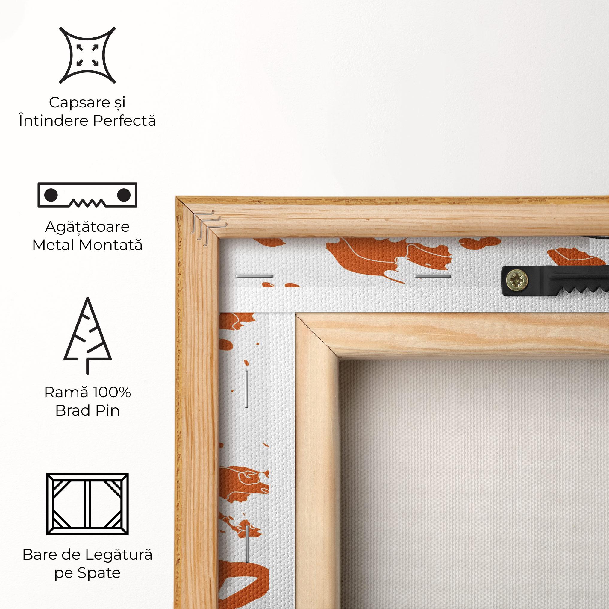 Tablou Canvas Orange Footwear mockup 5