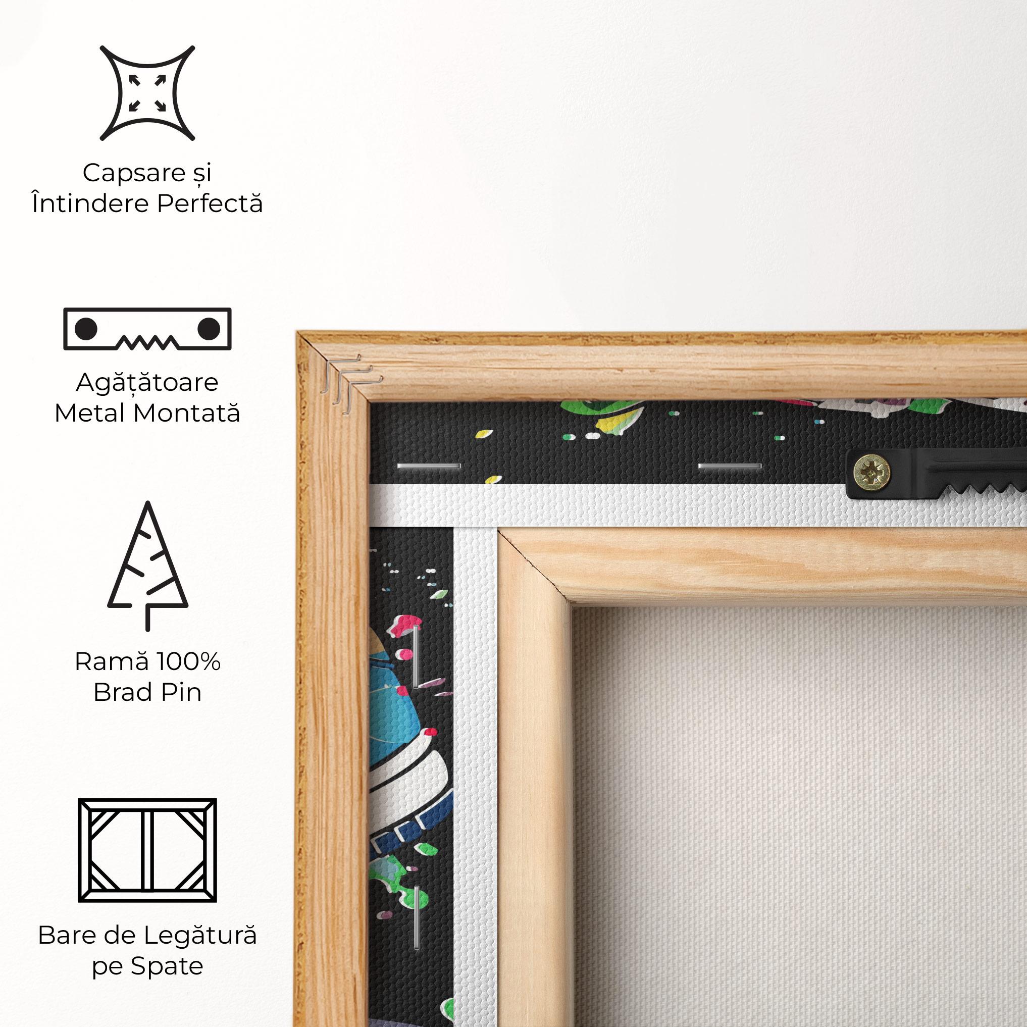 Tablou Canvas Shoes Splash Color mockup 5