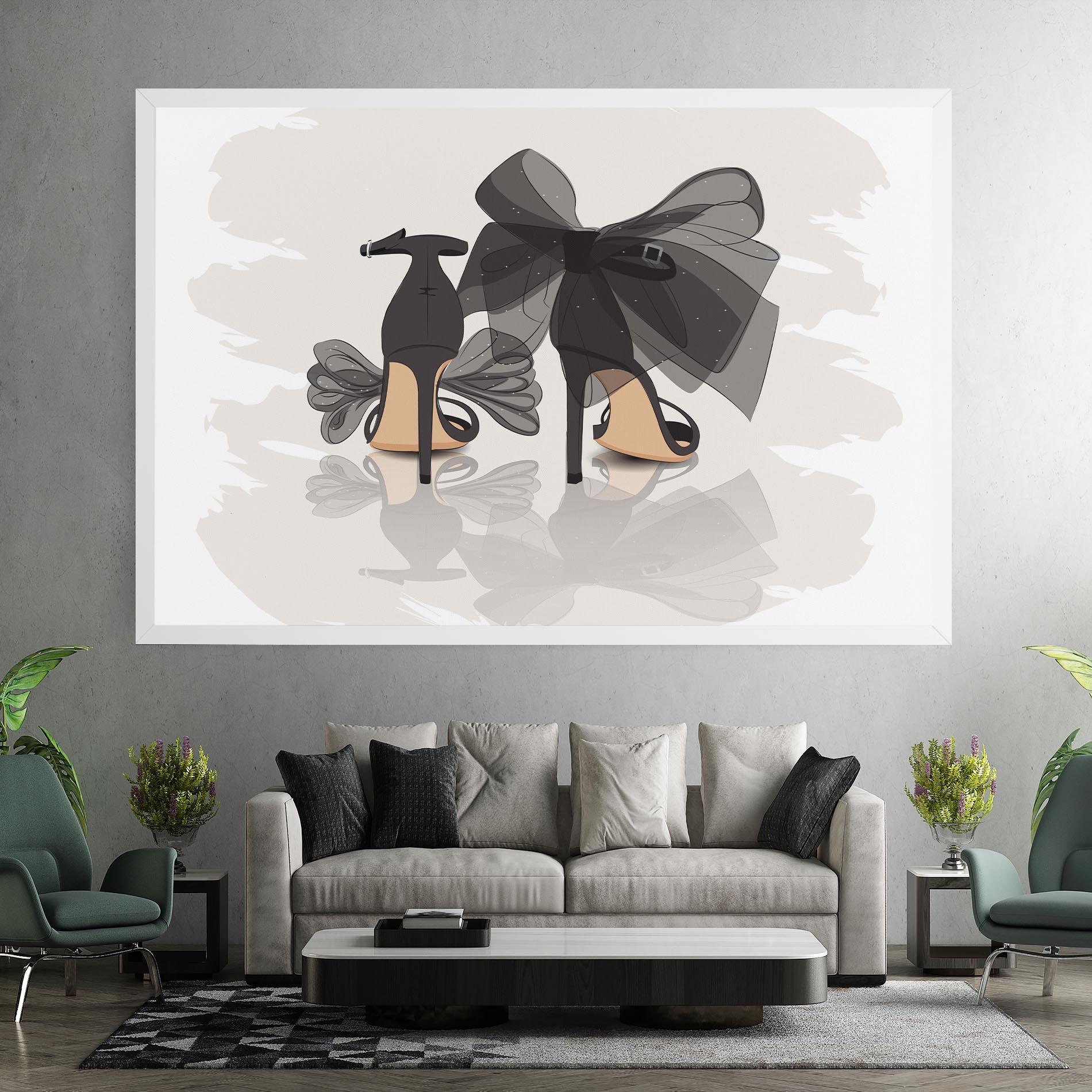 Tablou Canvas Black Bow Heels mockup 7