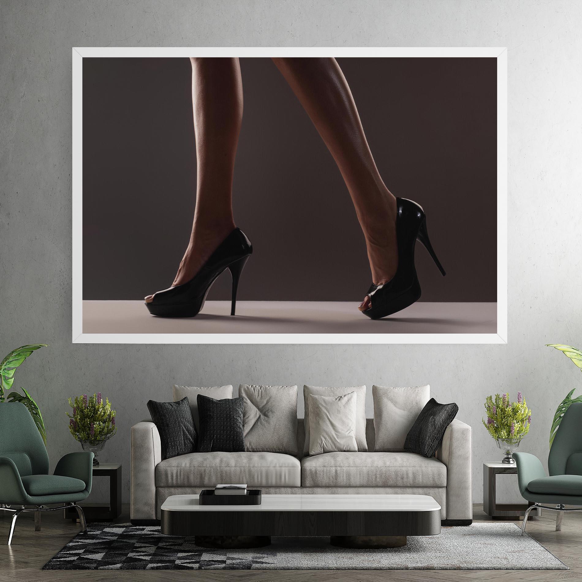 Tablou Canvas Black High Heels mockup 7