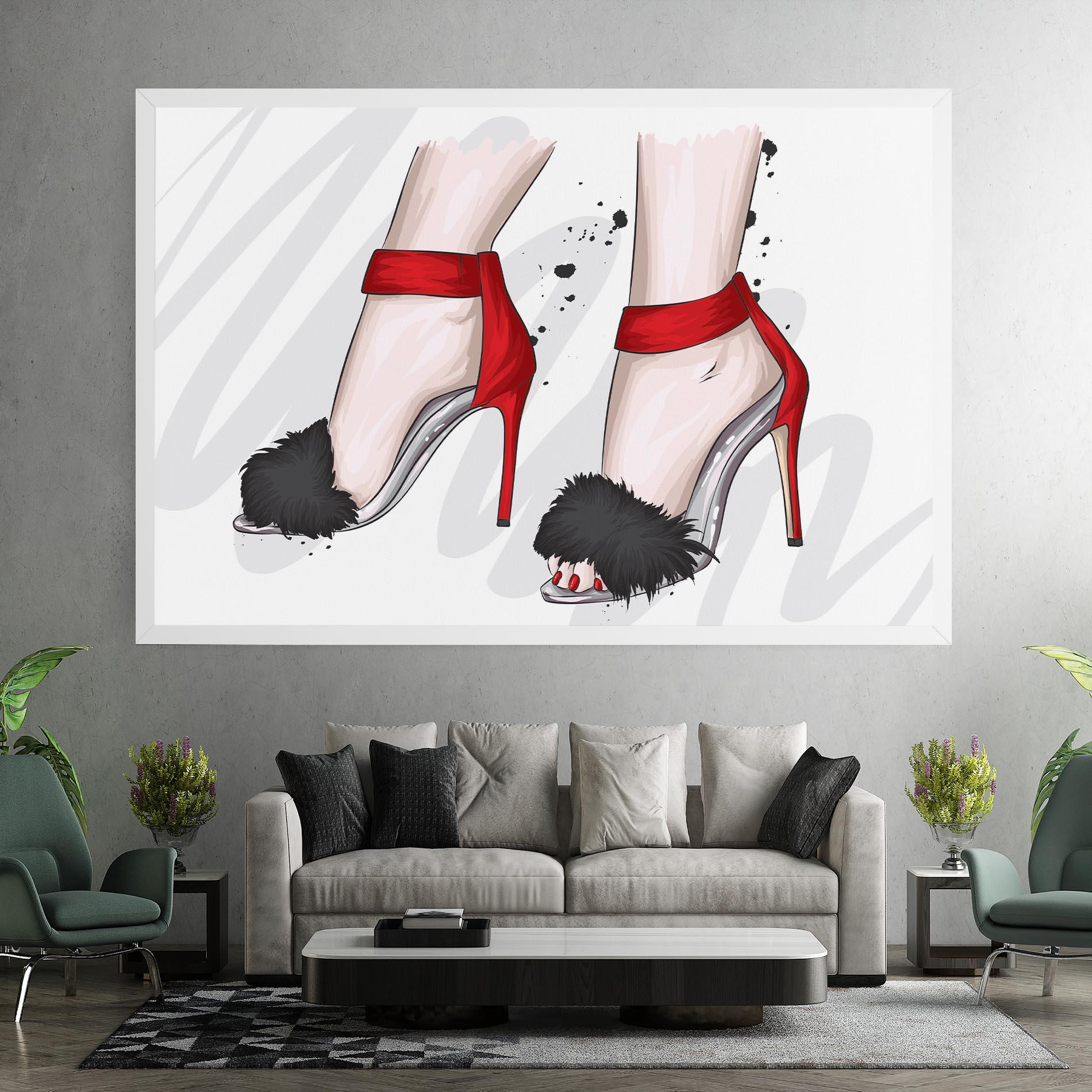 Tablou Canvas Black Red Heels mockup 7