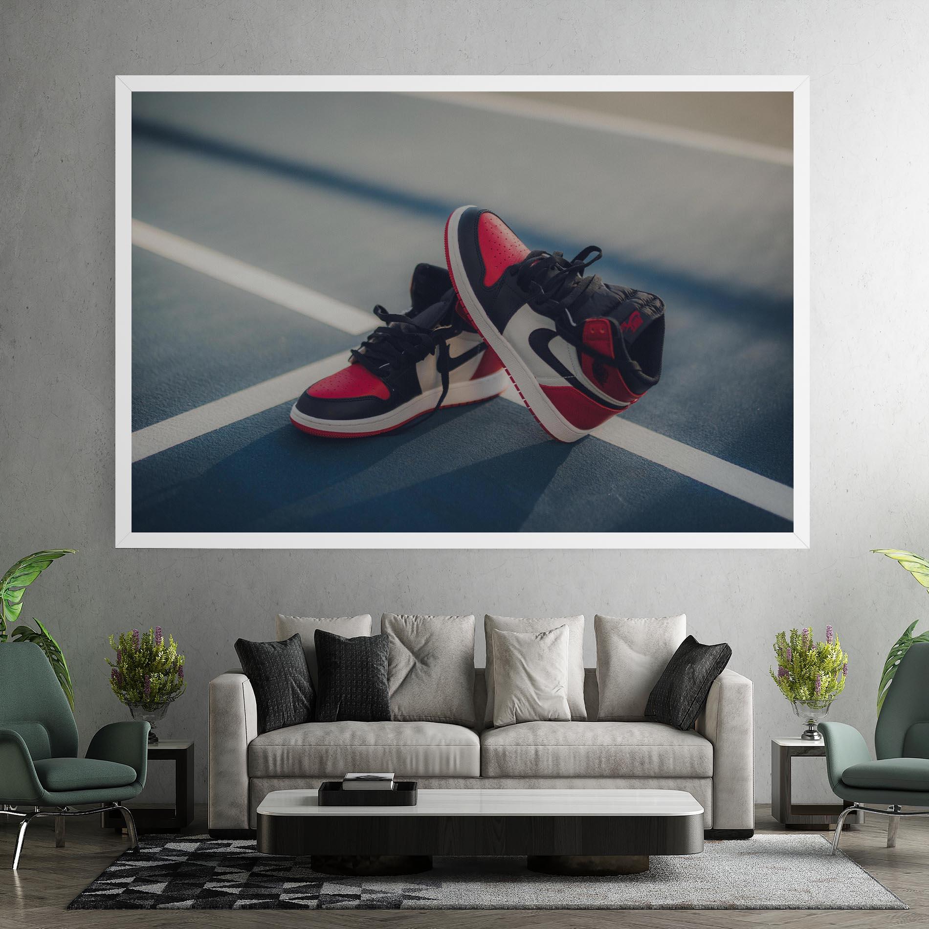 Tablou Canvas Cool Nike Red Jordan Air mockup 7