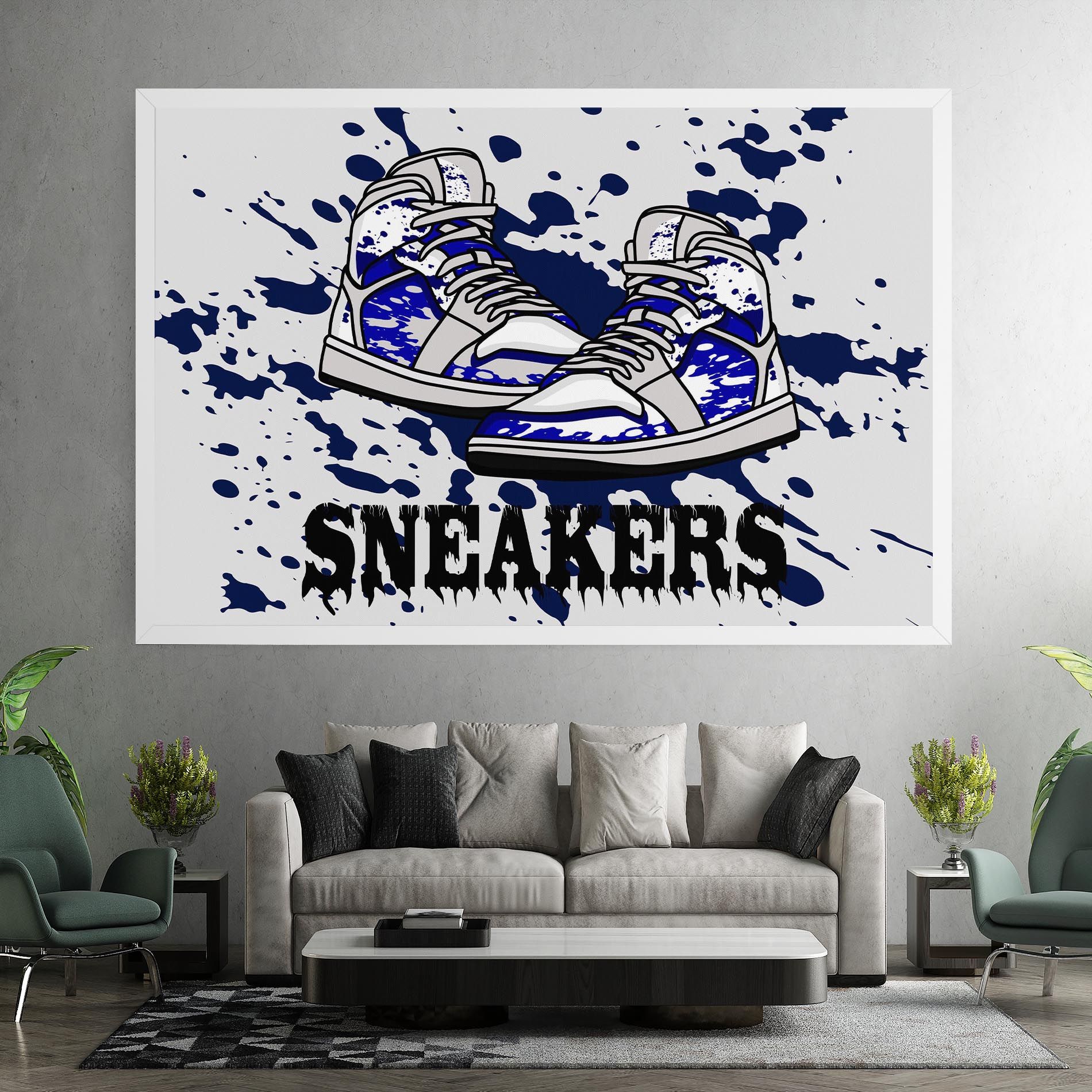 Dark Blue Sneakers mockup 7