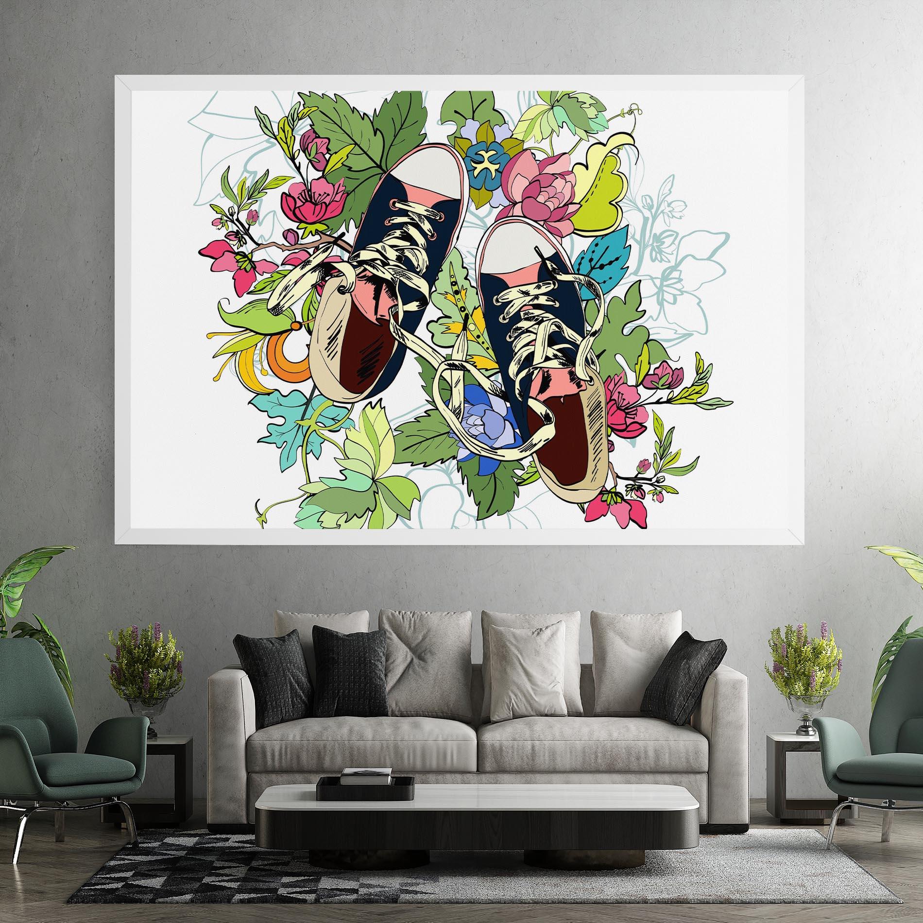 Tablou Canvas Flower Shoes mockup 7