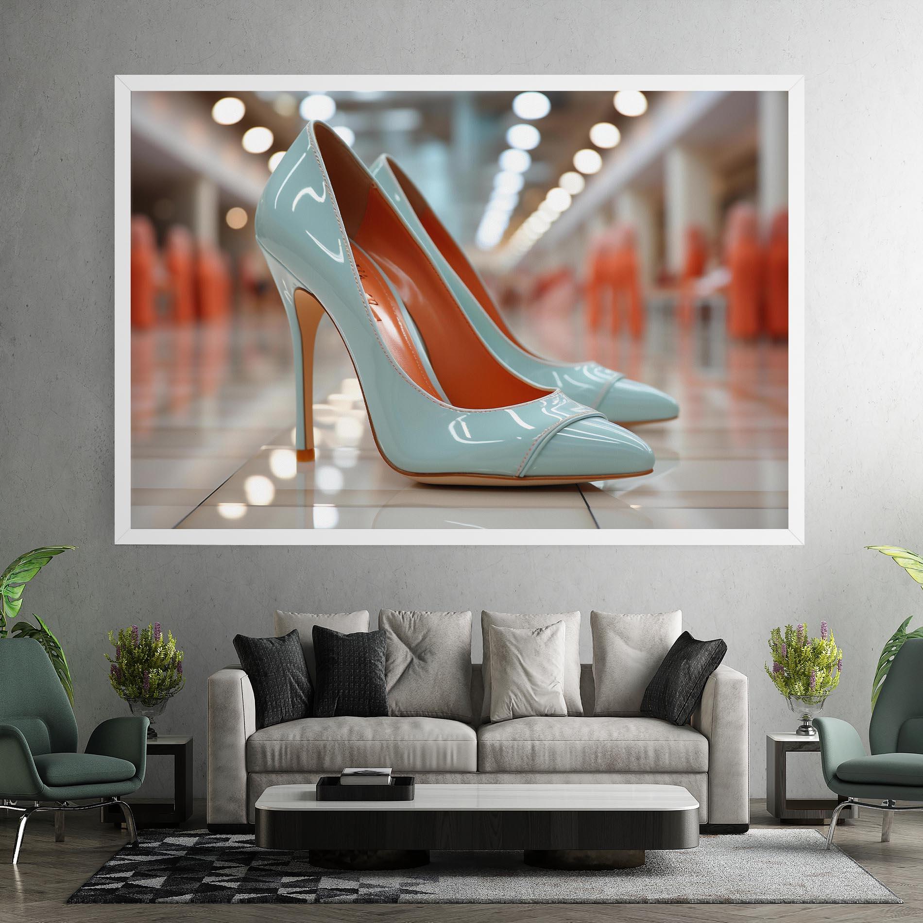 Tablou Canvas Light Blue Heels mockup 7