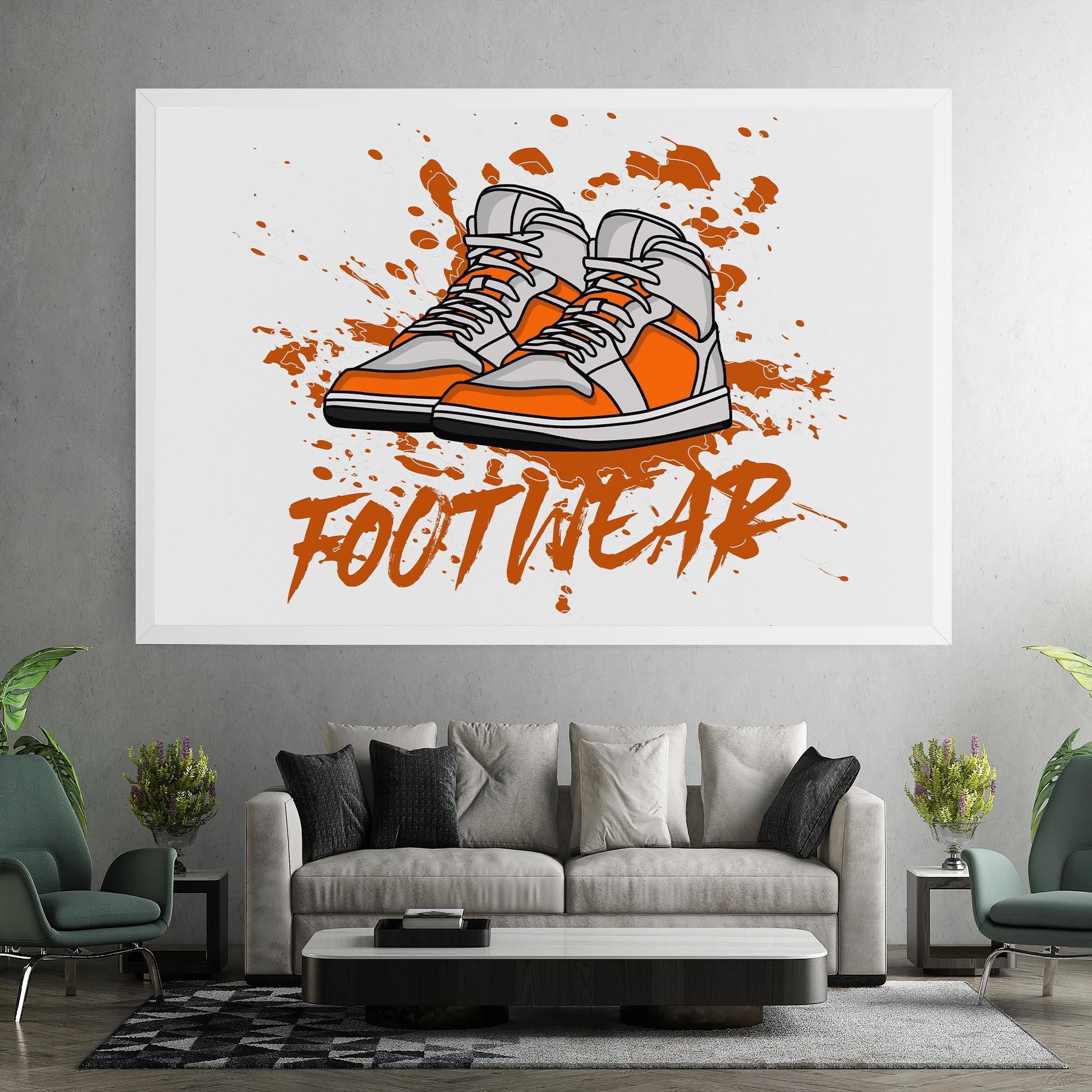Tablou Canvas Orange Footwear mockup 7