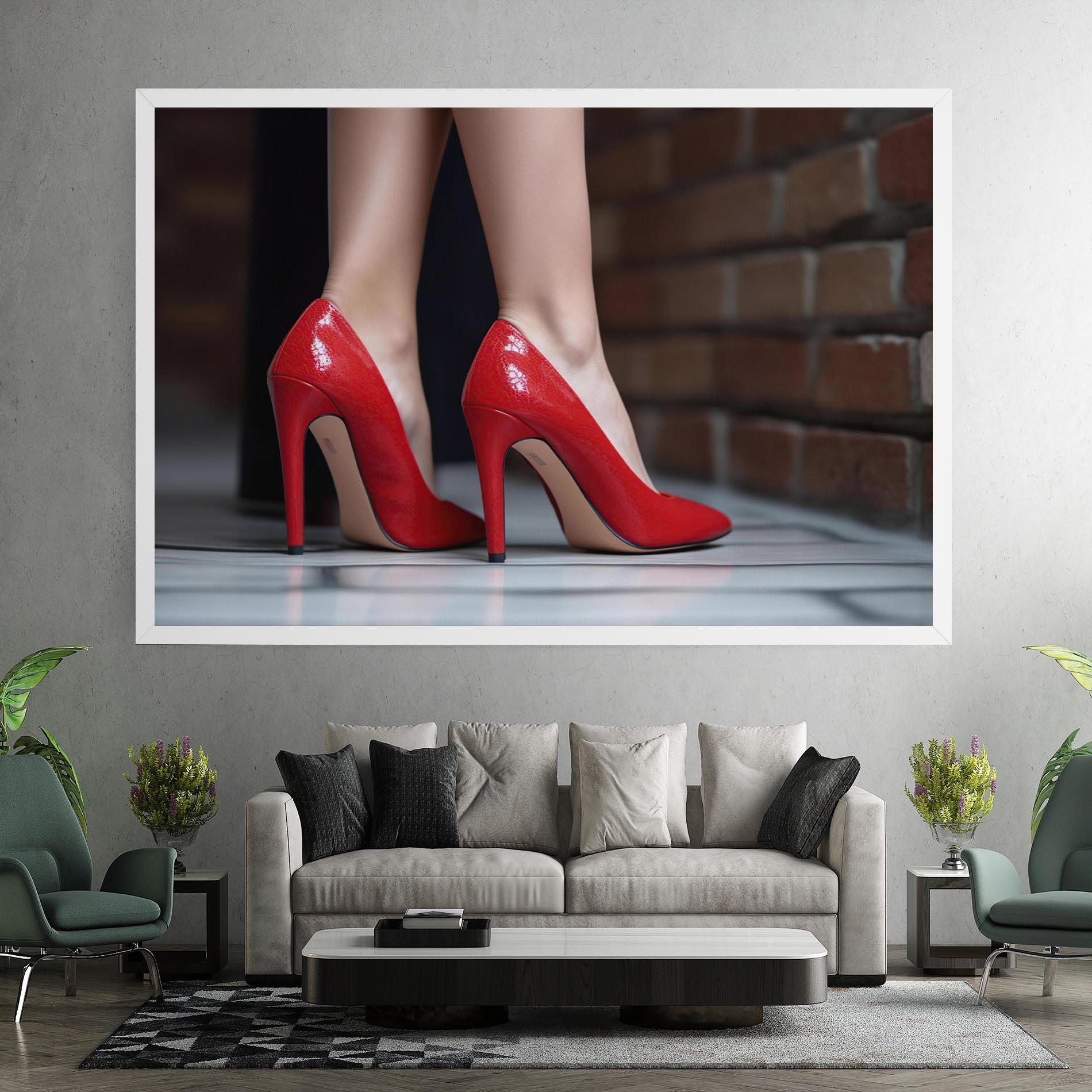 Tablou Canvas Sexy Red Heels mockup 7