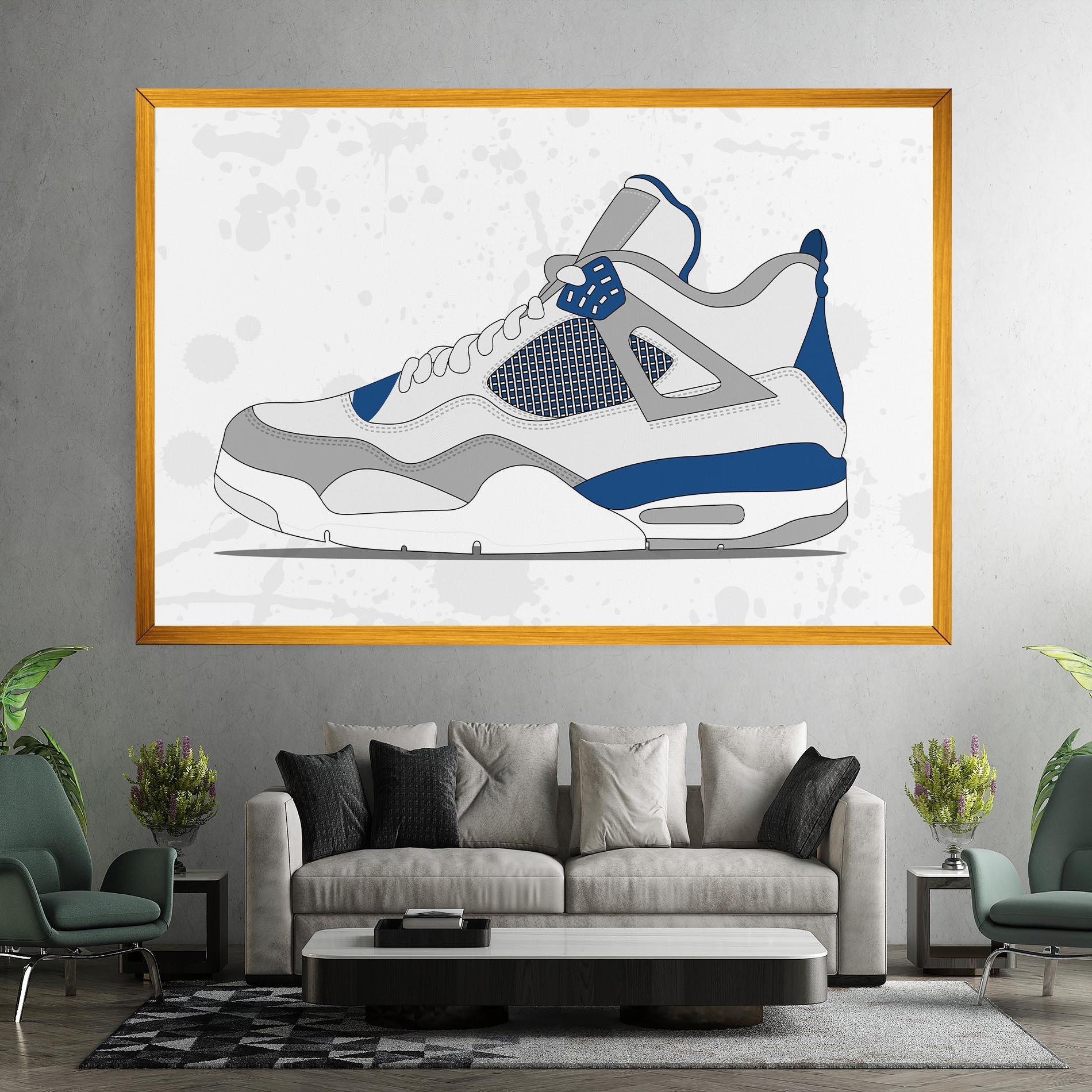 Tablou Canvas Blue Grey Sneakers mockup 7