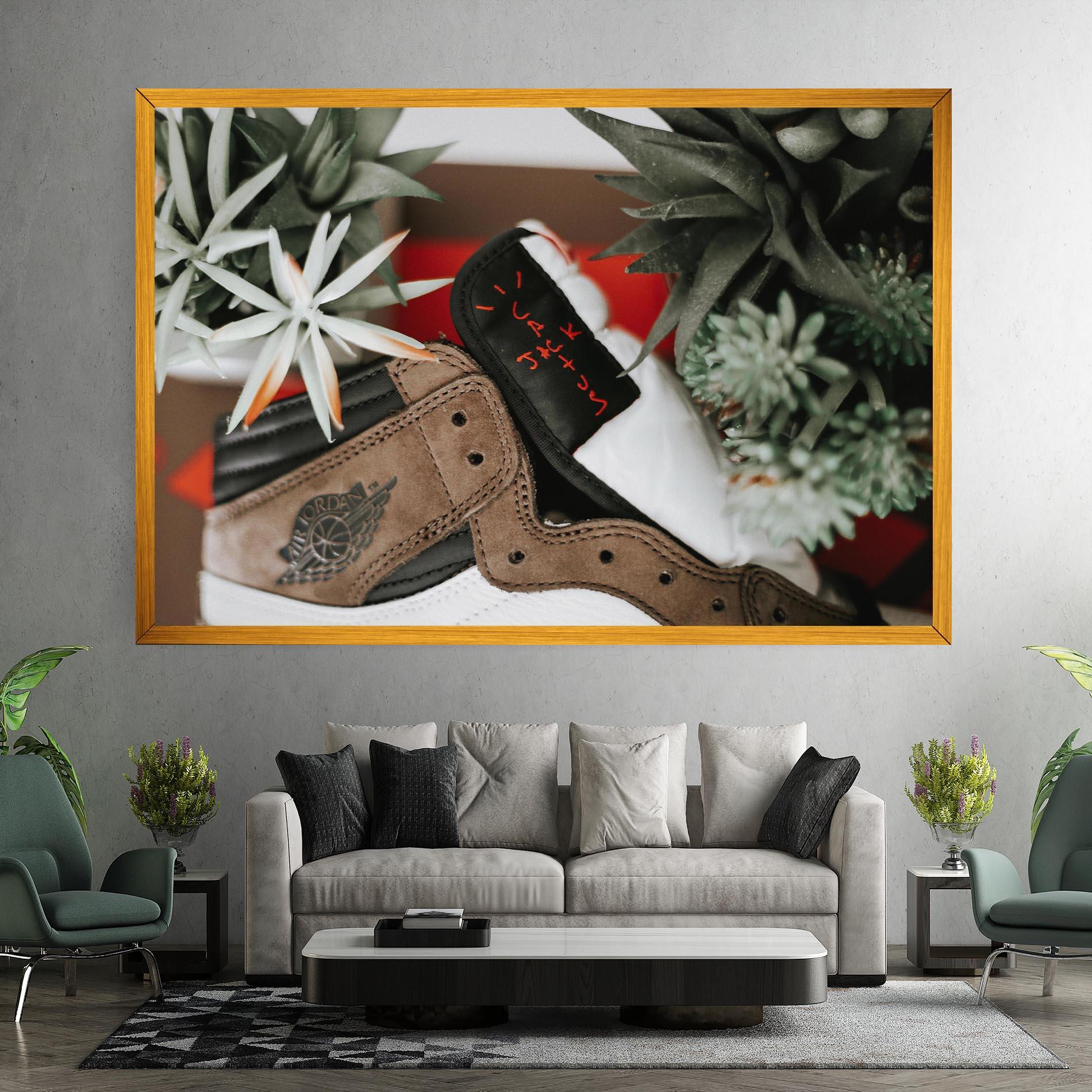 Tablou Canvas Brown Air Jordan mockup 7