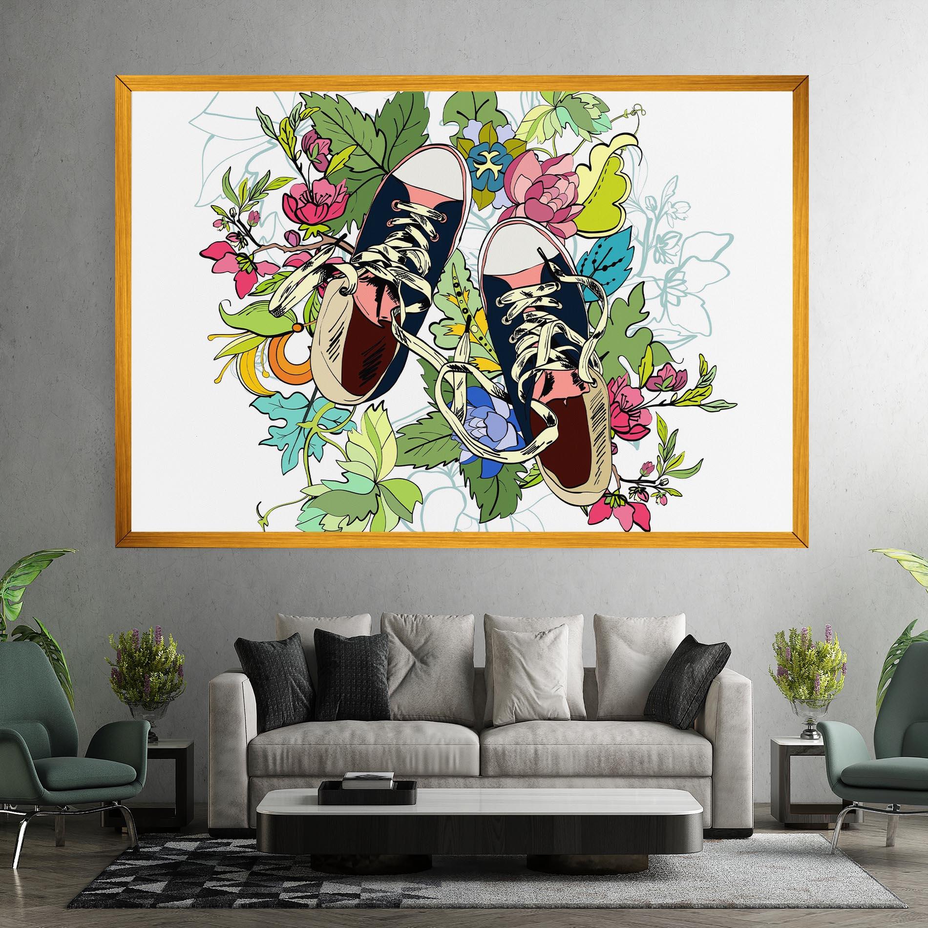 Tablou Canvas Flower Shoes mockup 7