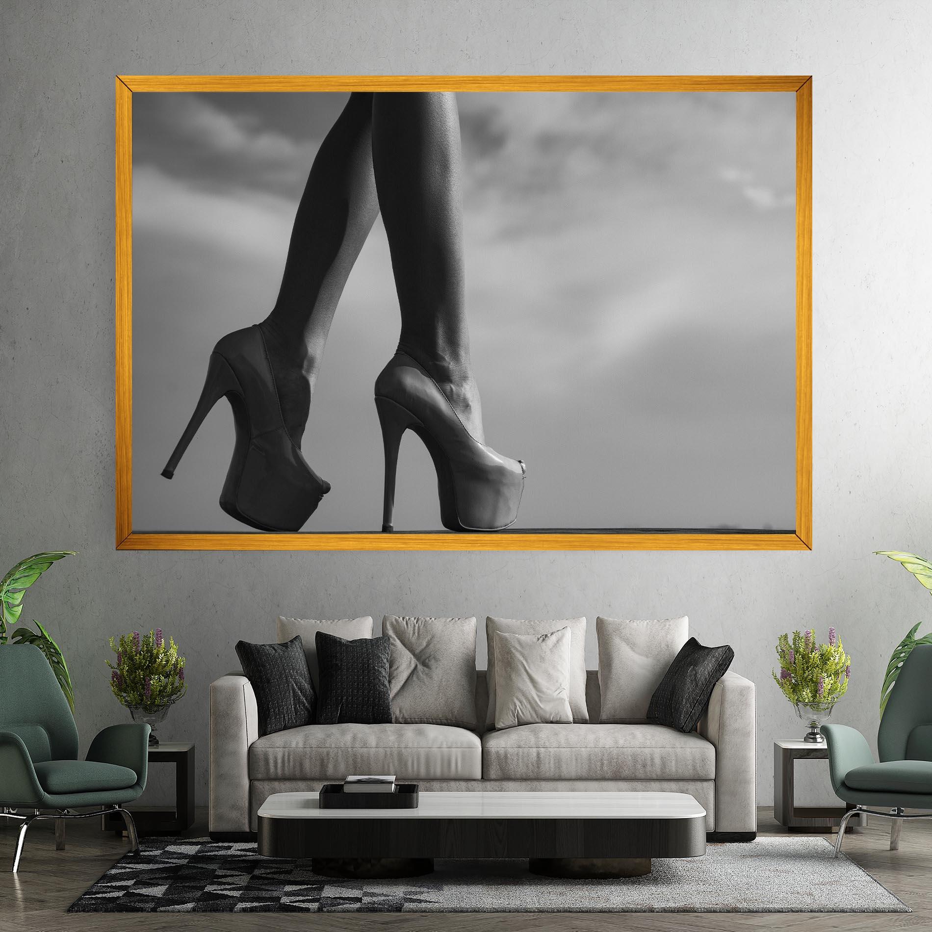 Tablou Canvas Heels Sky Background mockup 7