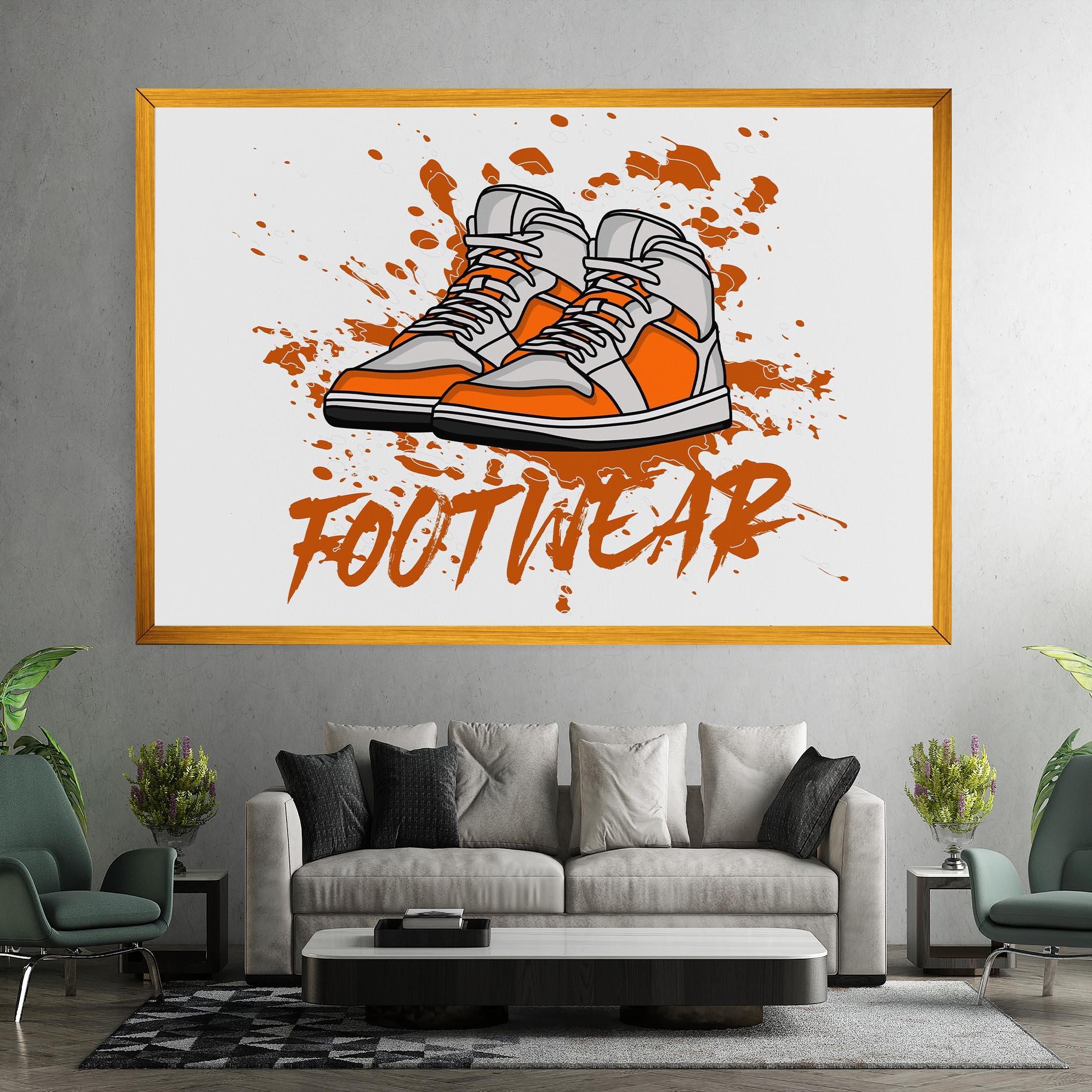 Tablou Canvas Orange Footwear mockup 7