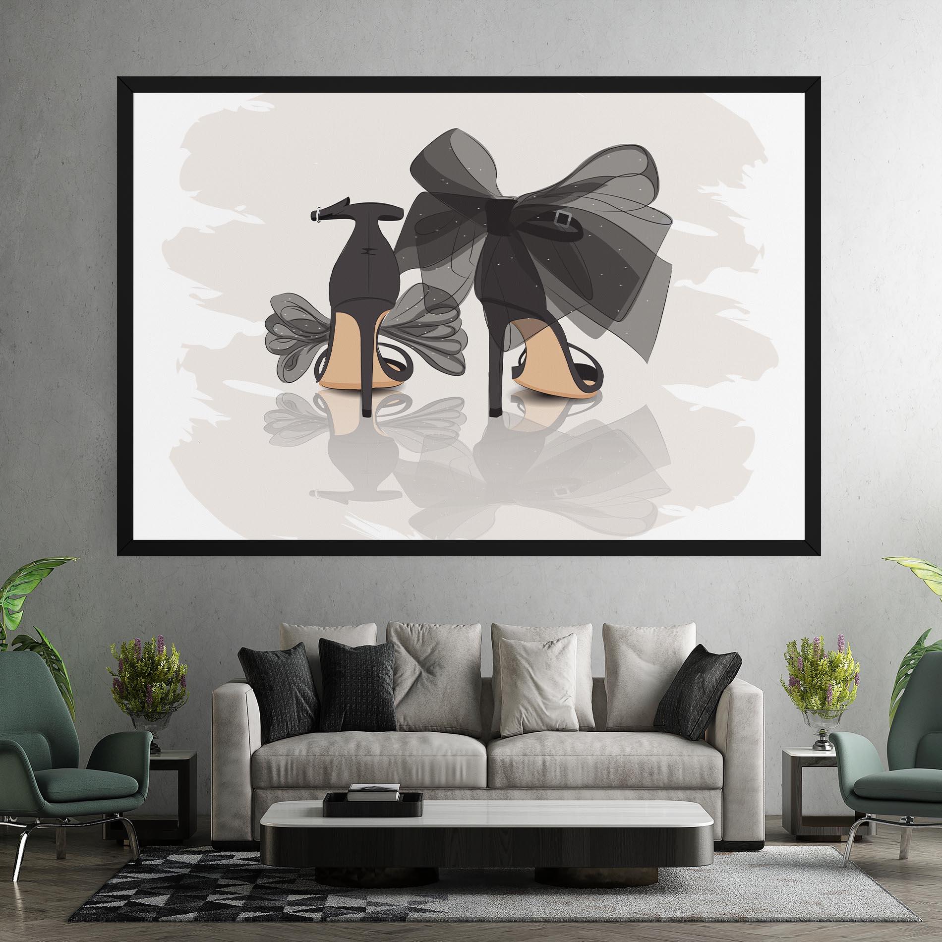 Tablou Canvas Black Bow Heels mockup 7