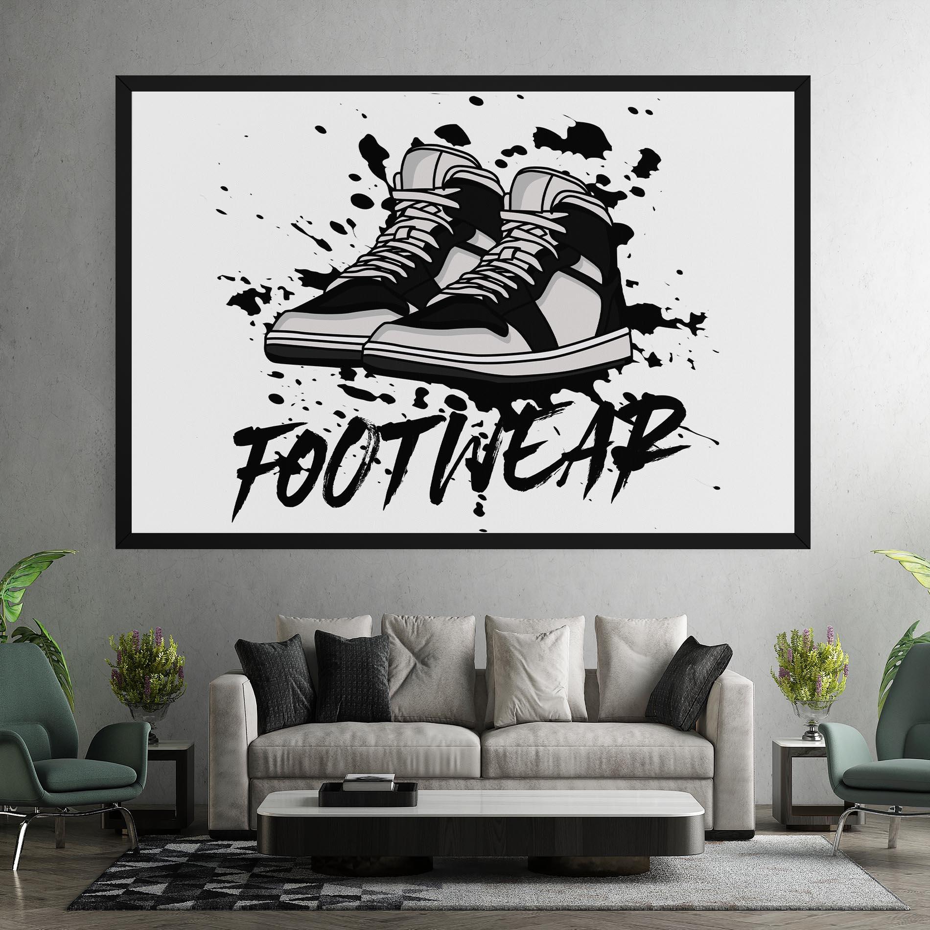 Tablou Canvas Black Footwear mockup 7