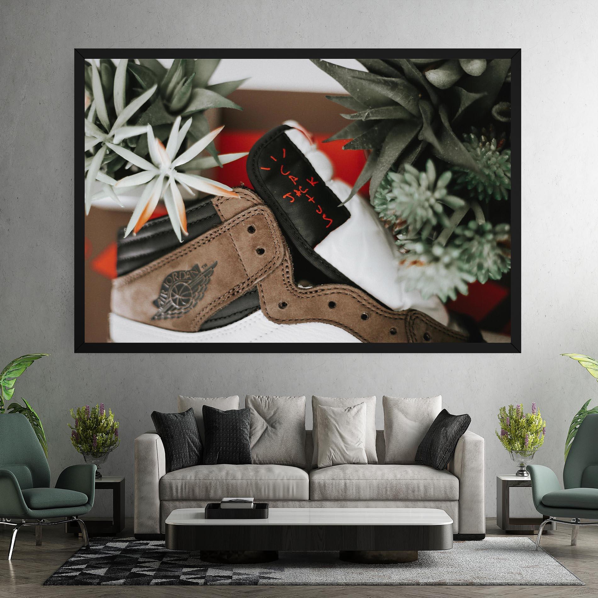 Tablou Canvas Brown Air Jordan mockup 7