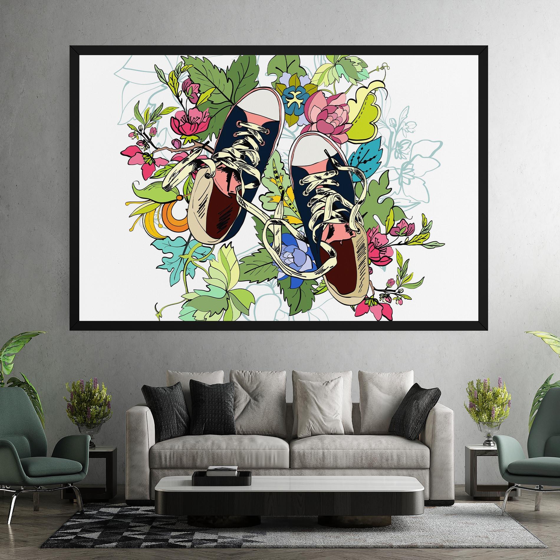 Tablou Canvas Flower Shoes mockup 7