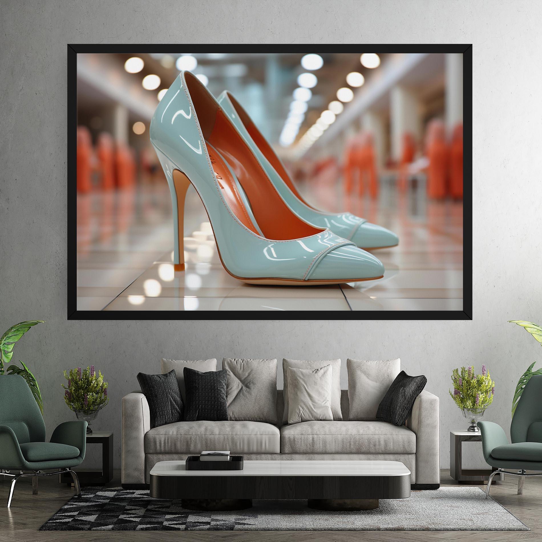 Tablou Canvas Light Blue Heels mockup 7