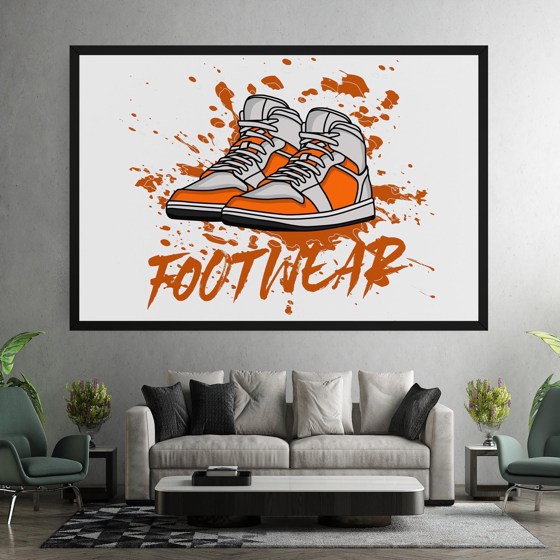 Tablou Canvas Orange Footwear mockup 7