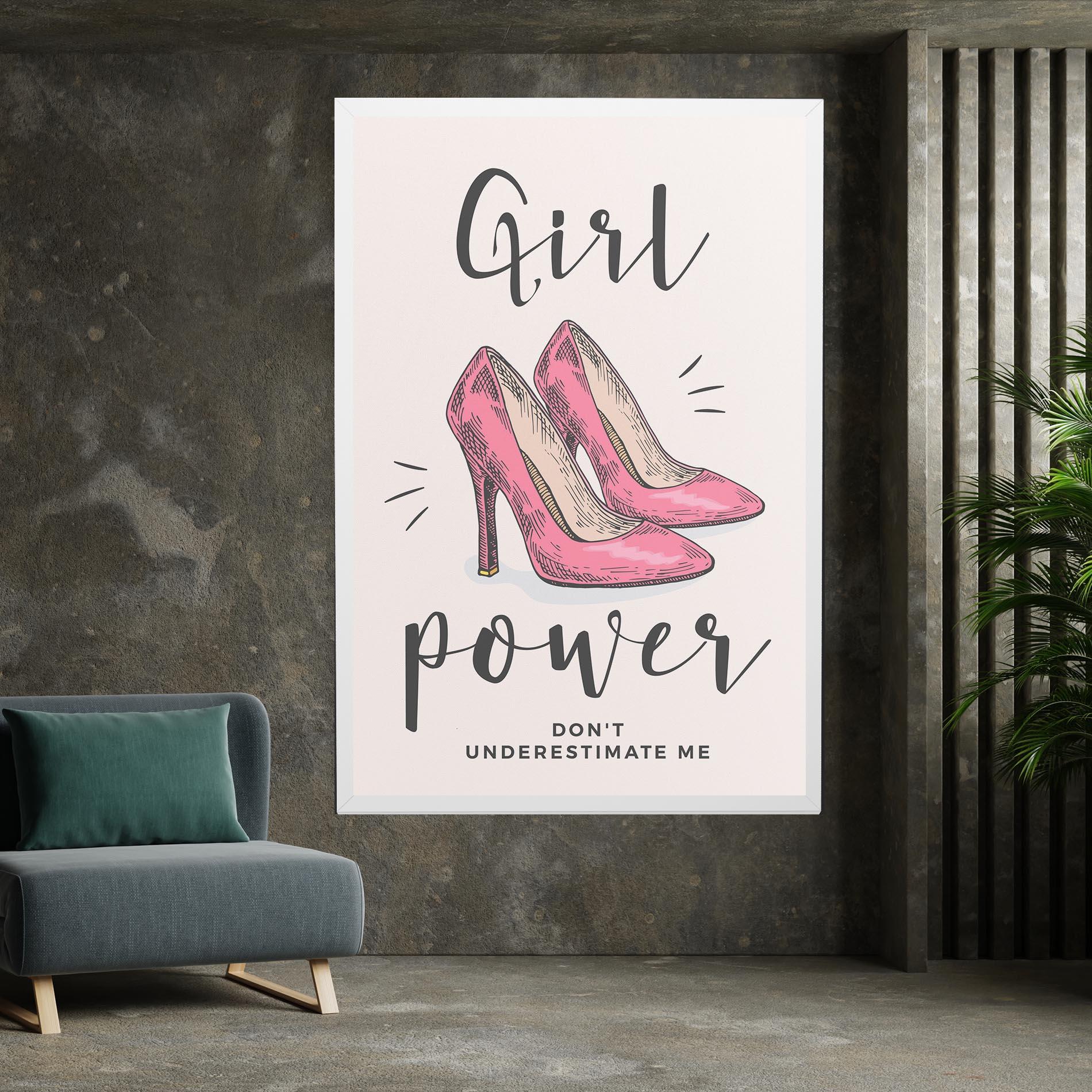 Tablou Canvas Girl Power mockup 7