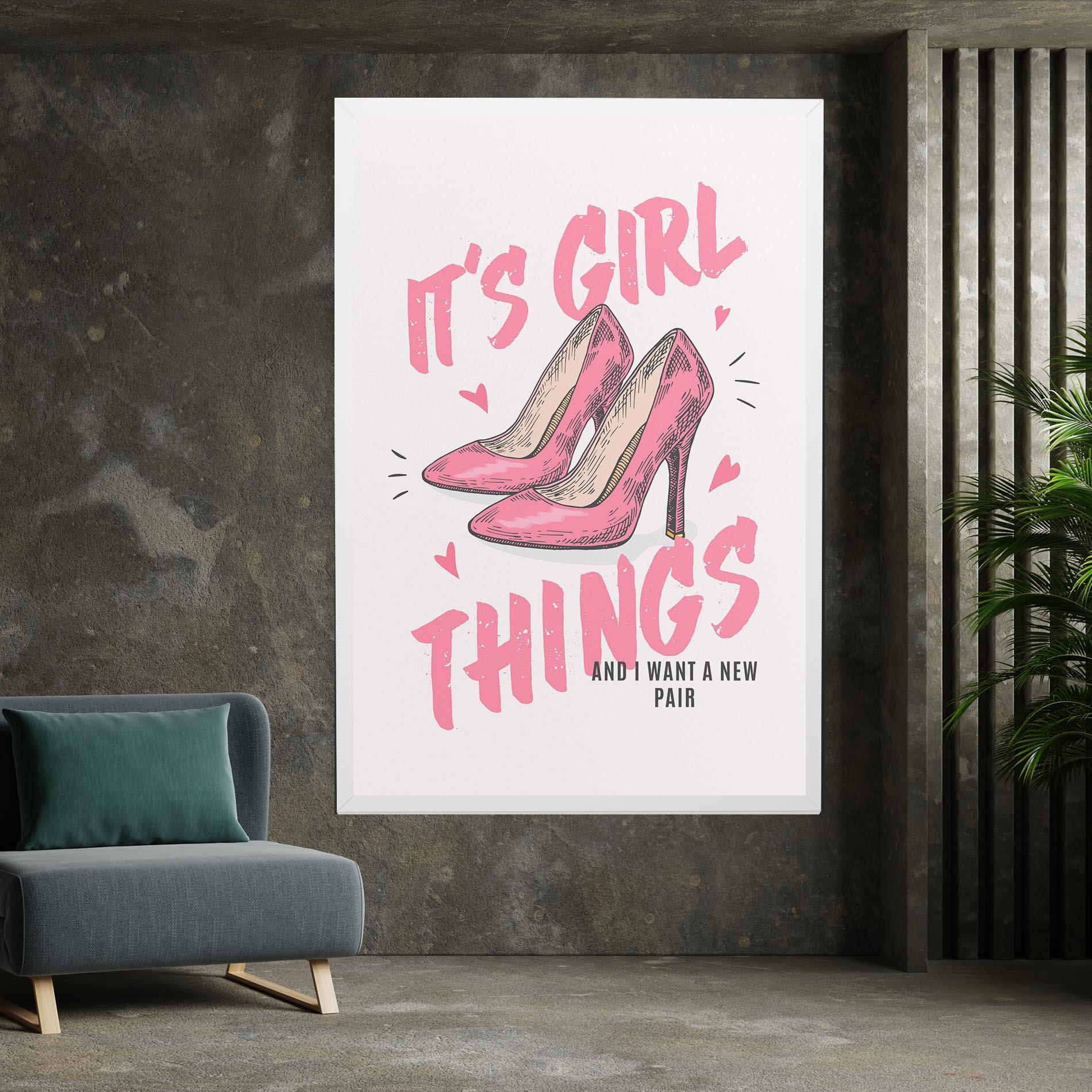 Tablou Canvas Girl Things mockup 7