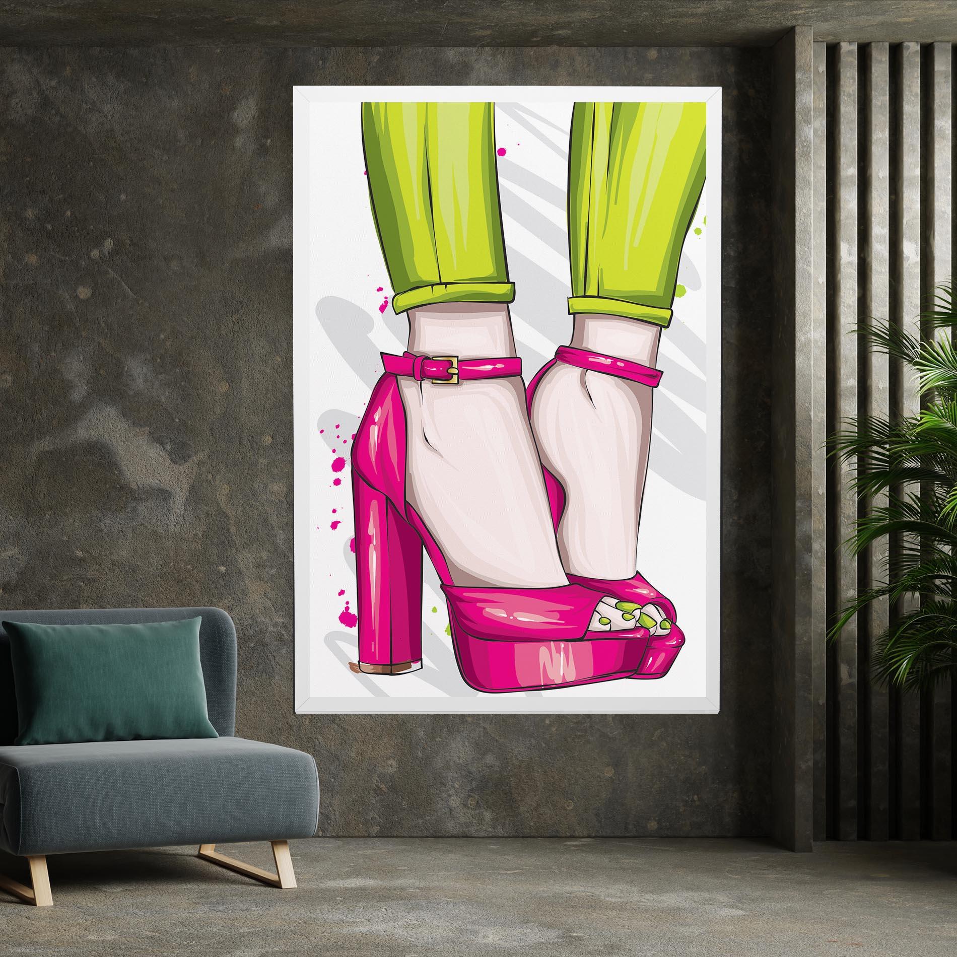 Tablou Canvas Green Nails mockup 7