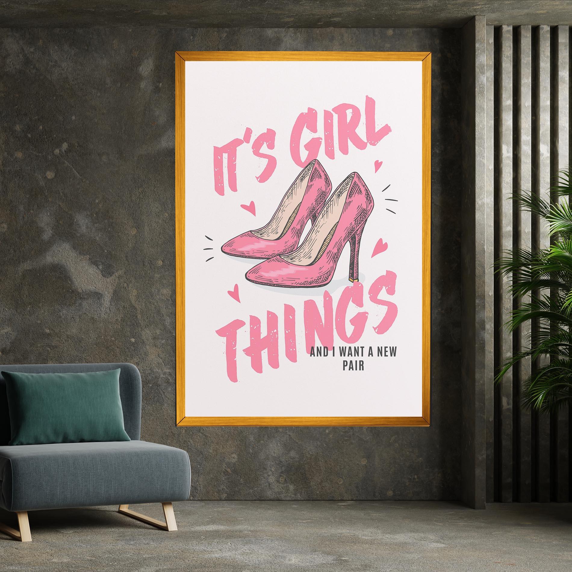 Tablou Canvas Girl Things mockup 7