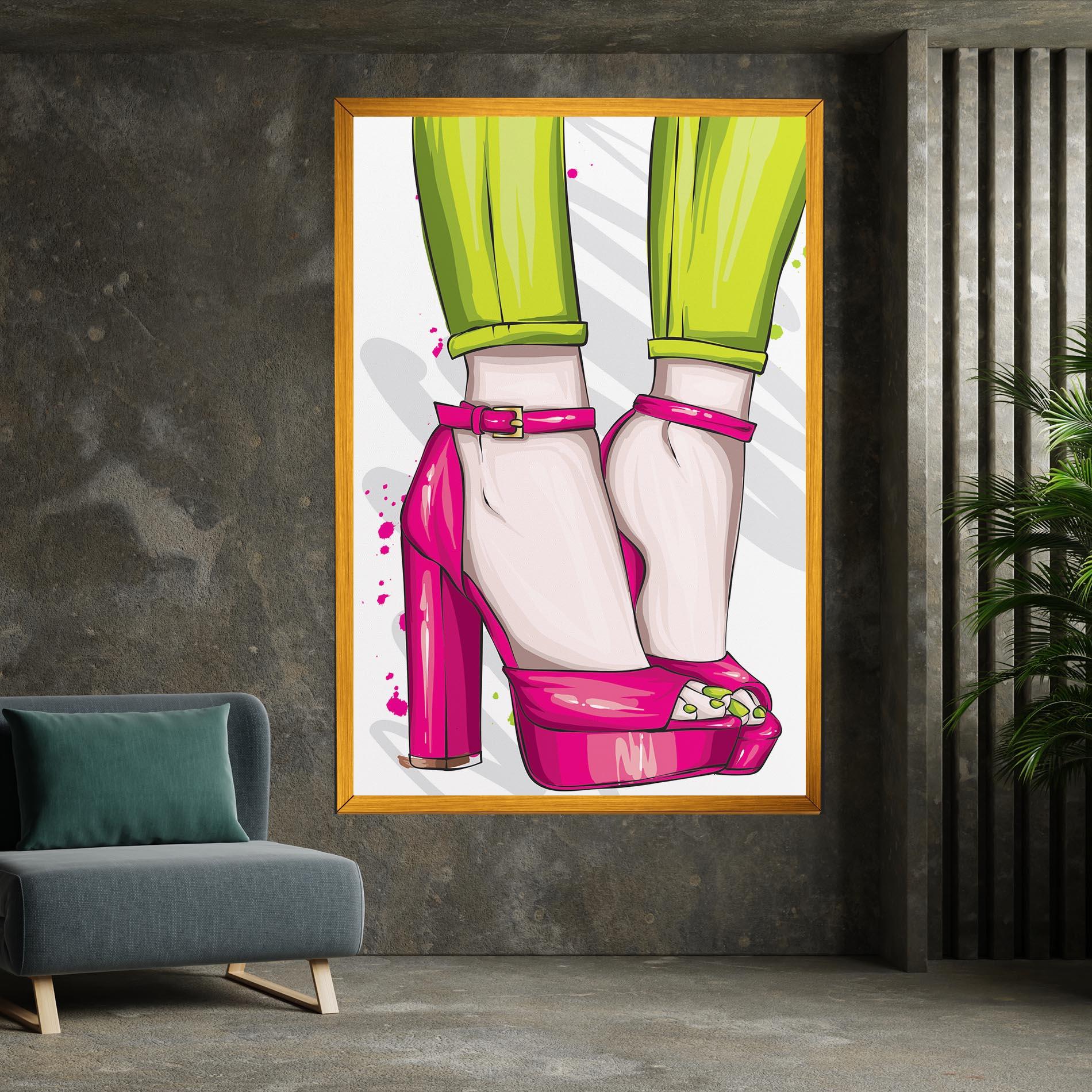 Tablou Canvas Green Nails mockup 7