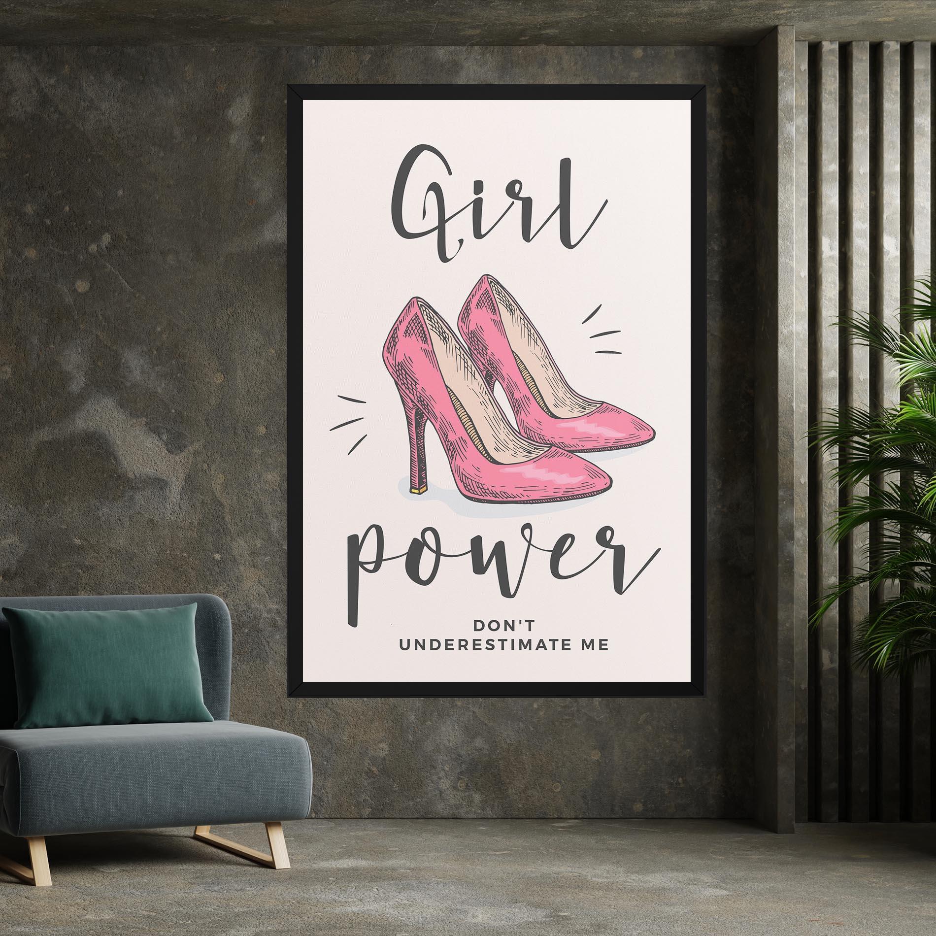 Tablou Canvas Girl Power mockup 7