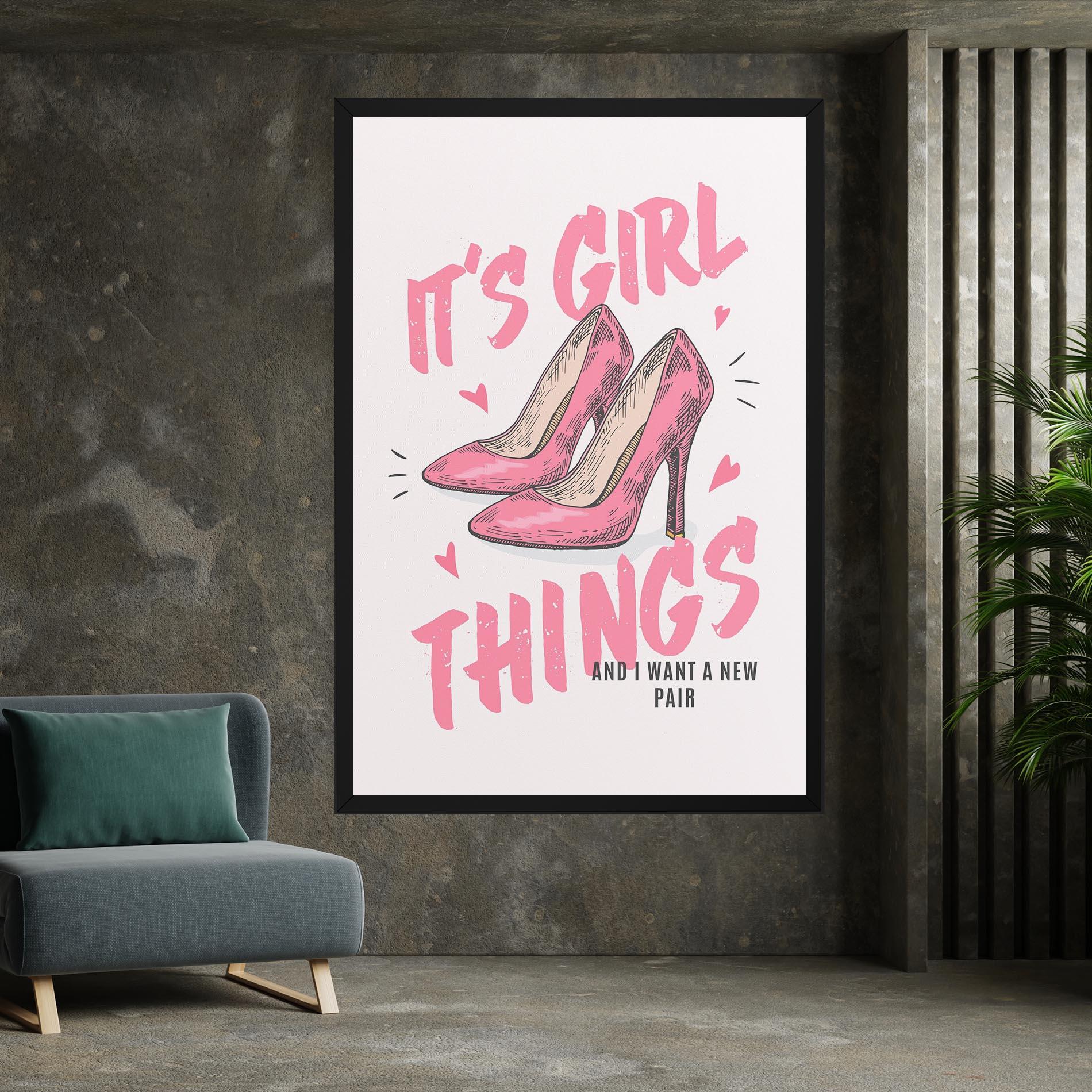 Tablou Canvas Girl Things mockup 7