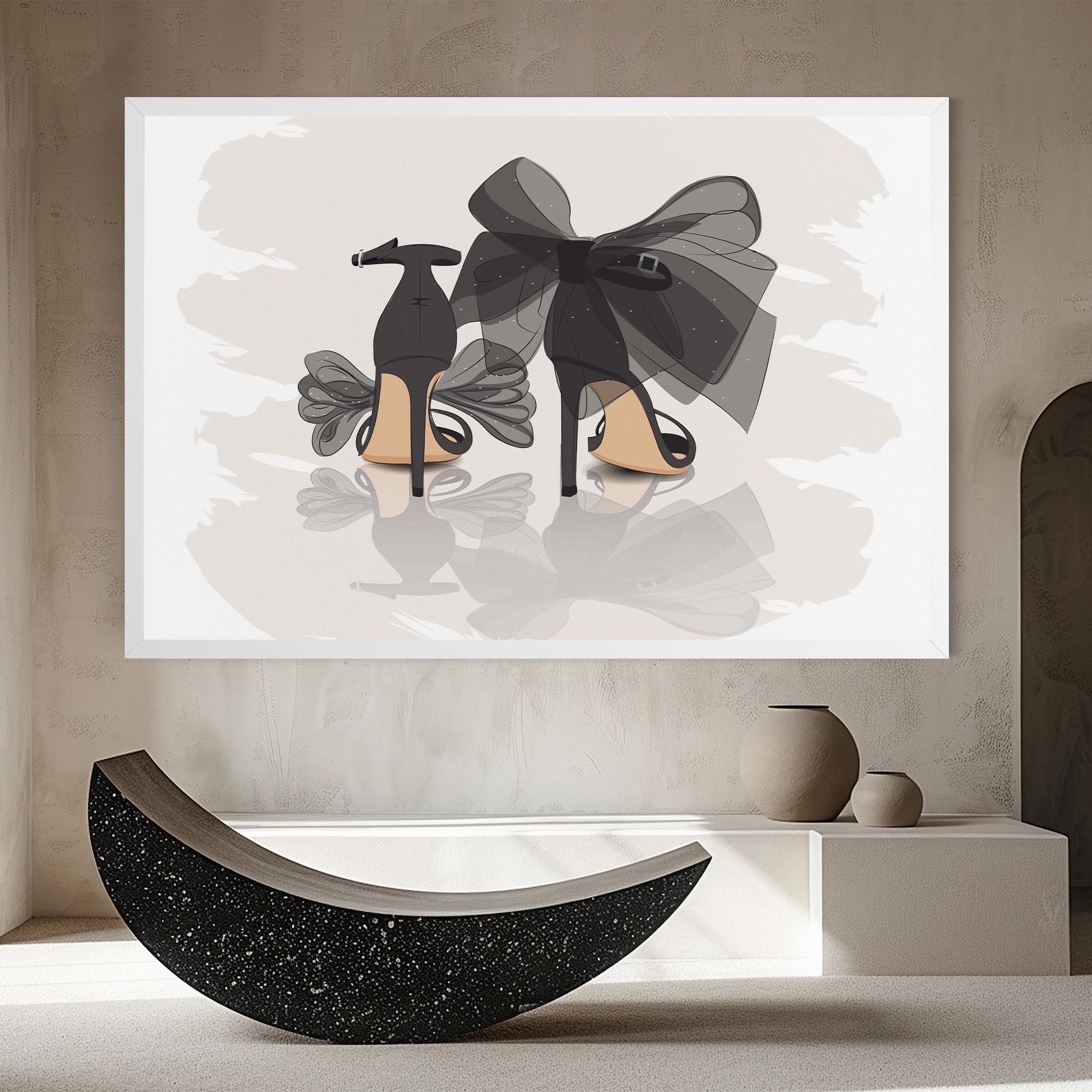 Tablou Canvas Black Bow Heels mockup 8