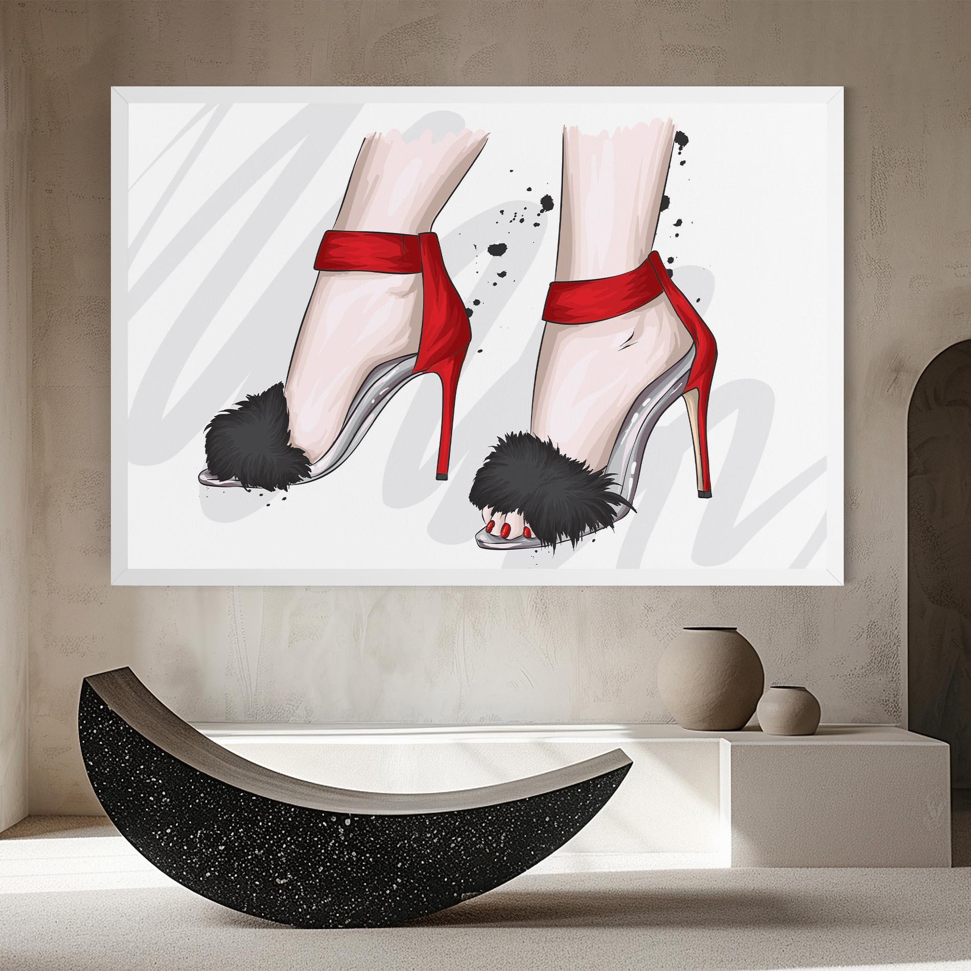 Tablou Canvas Black Red Heels mockup 8